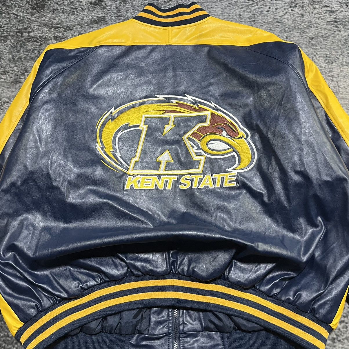 Steve And Barrys Vintage Kent State University Steve & Barrys Leather Jacket Size US XL / EU 56 / 4 - 9 Thumbnail