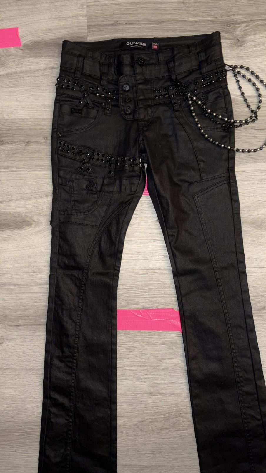 Other GUNZINII black studded jeans Size US 28 / EU 44 - 10 Thumbnail