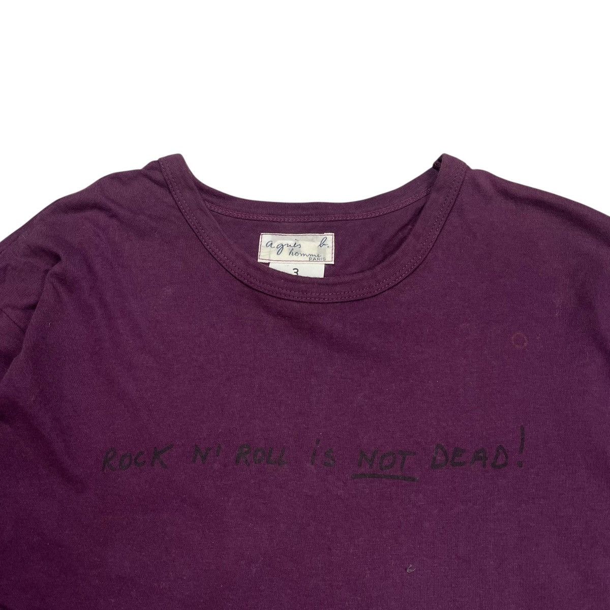 agnes b. Agnes B Rock n’ Roll Is Not Dead! Longsleve Size US L / EU 52-54 / 3 - 5 Thumbnail