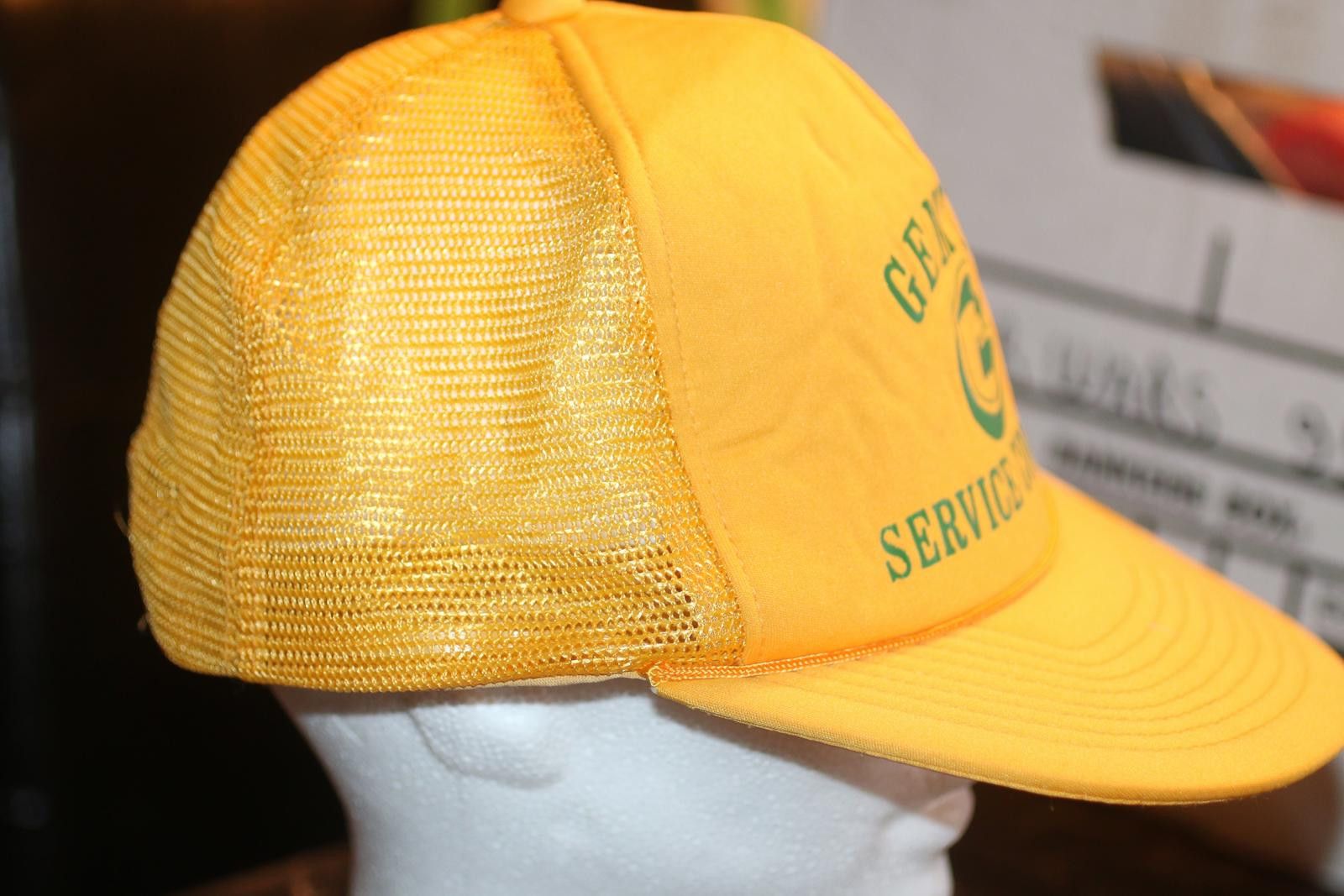 Other Vintage GEMTUN Service Company Trucker Hat Yellow Mesh Cap Size ONE SIZE - 6 Thumbnail
