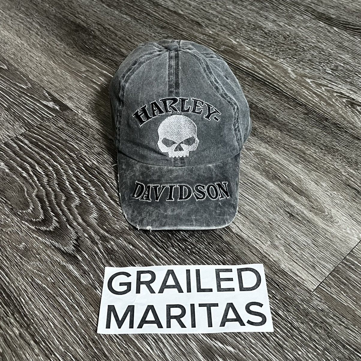Harley Davidson × Vintage [Vintage] Harley-Davidson Skull Cap – One Size Adjustable Size ONE SIZE - 4 Thumbnail