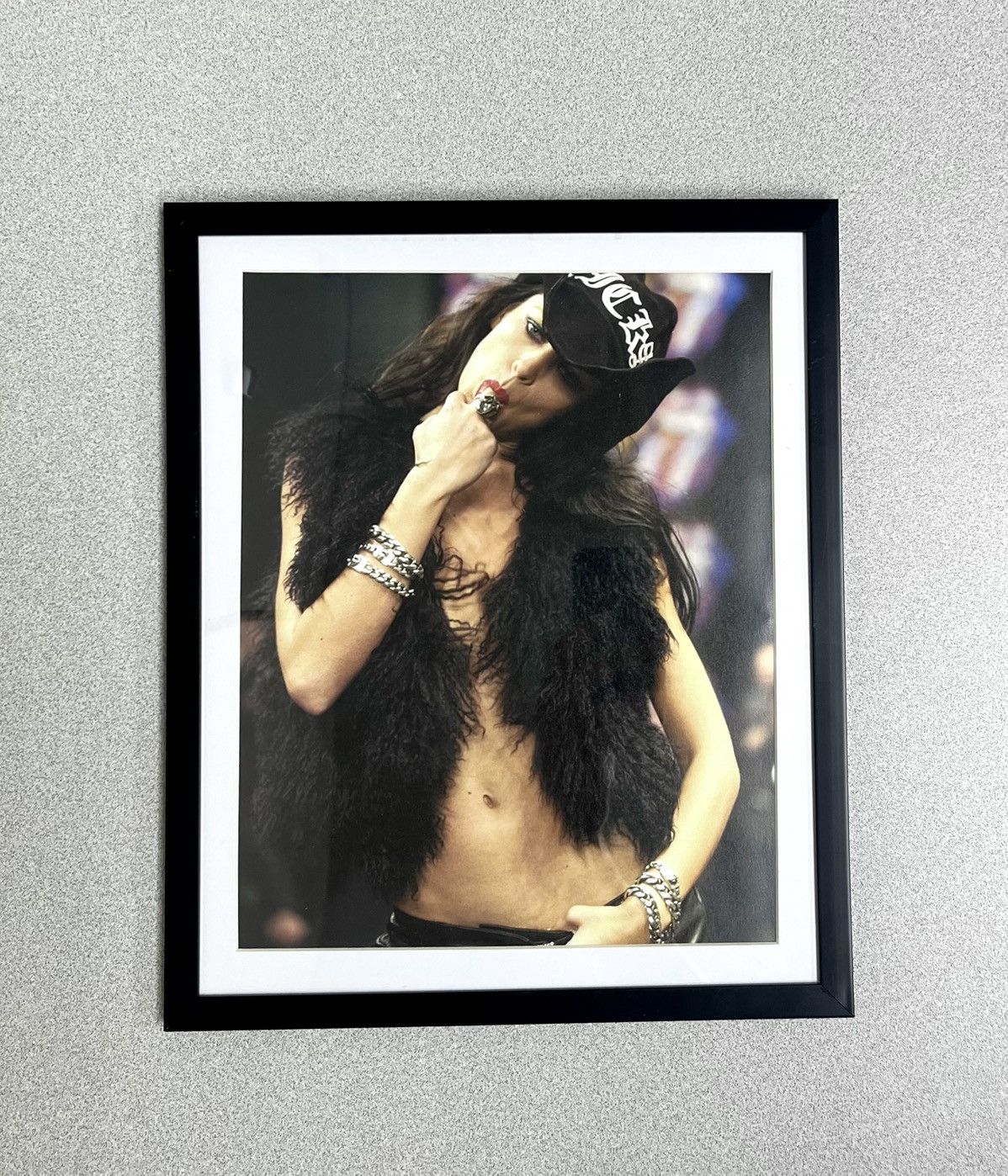 Chrome Hearts × Vintage Chrome Hearts close up Framed poster 8x11 magazine cutout Size ONE SIZE - 1 Thumbnail