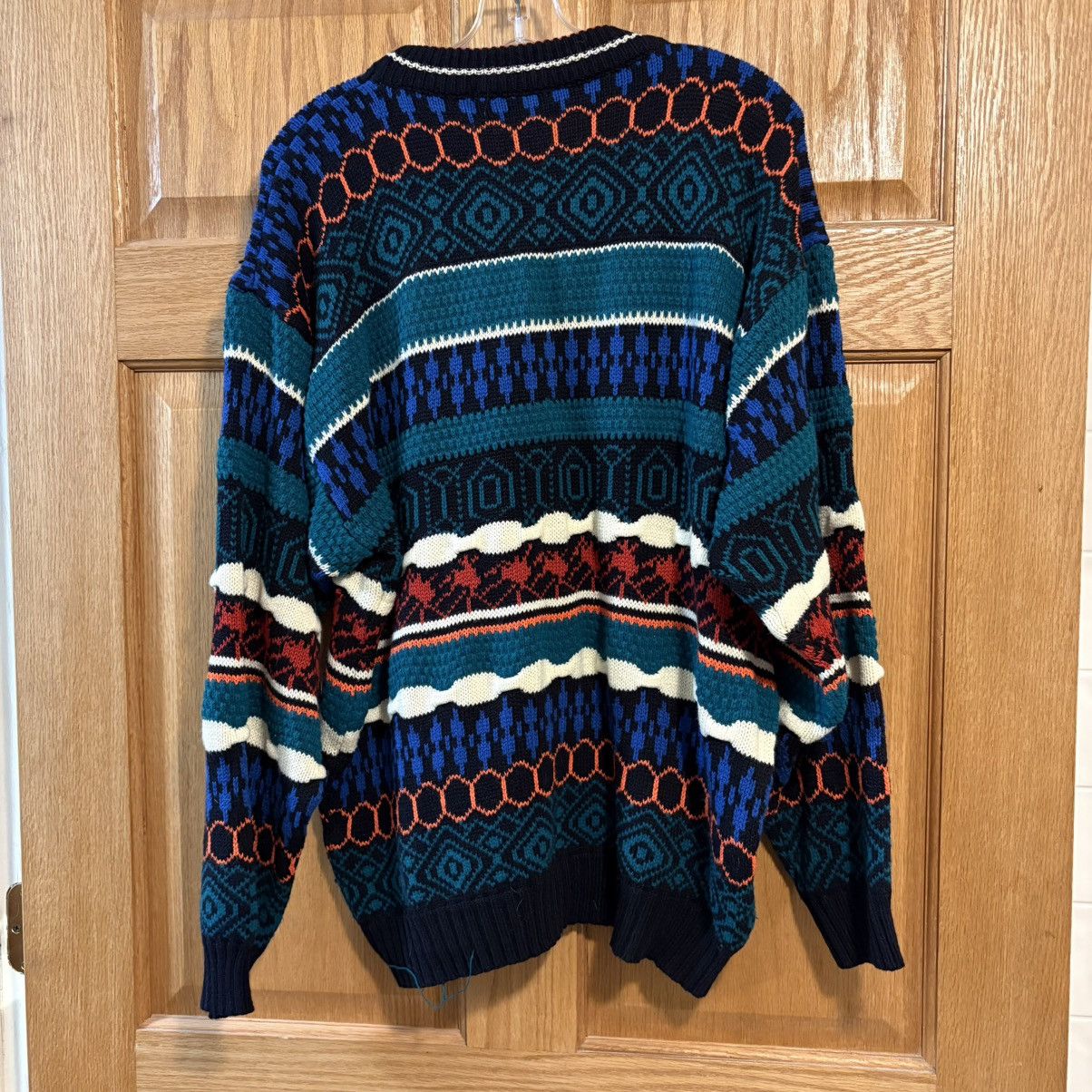 Lightning Bolt Vtg 90’s Bolt Multicolor Striped Sweater Coogi Style Men’s L Size US L / EU 52-54 / 3 - 3 Thumbnail