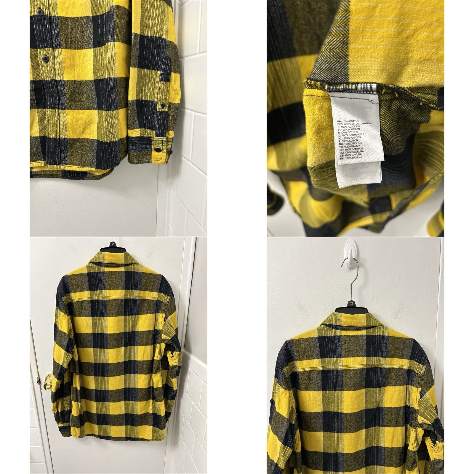 The North Face The North Face Shirt Mens S Yellow Plaid Flannel Button-Down L/S Chest Pocket Outdoor 30” Pit 23” Regular Size US S / EU 44-46 / 1 - 8 Thumbnail