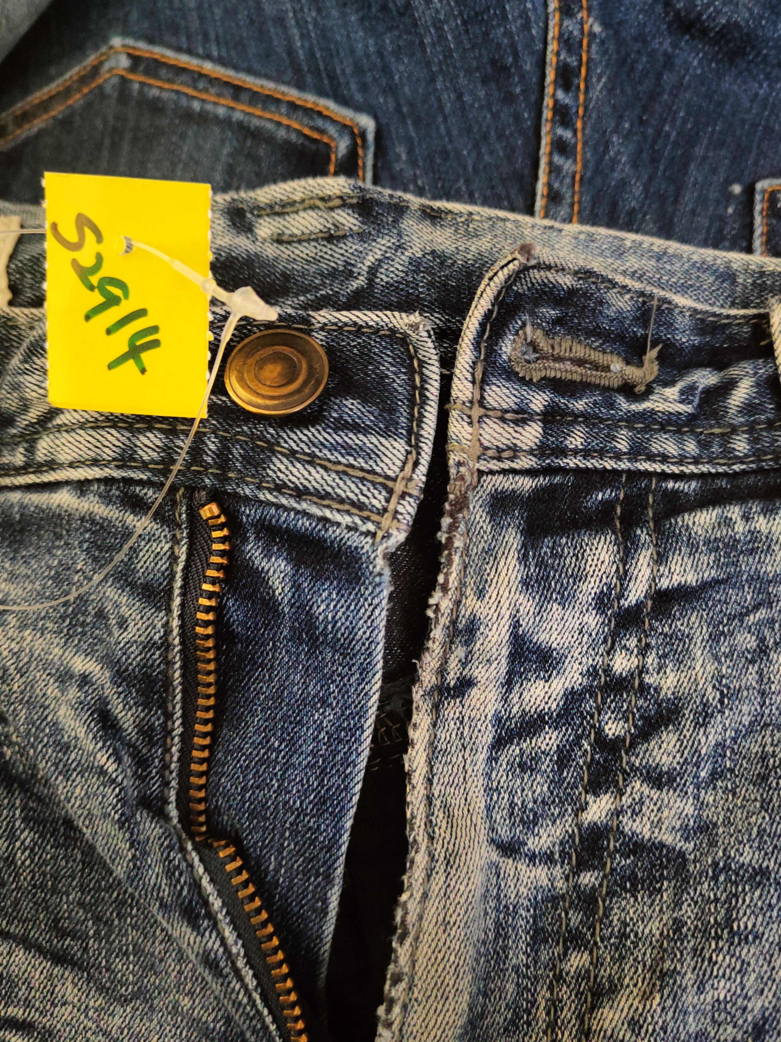 Japanese Brand D Torachi Blue Distressed Ripped Jeans #S2914 Size US 28 / EU 44 - 18 Thumbnail