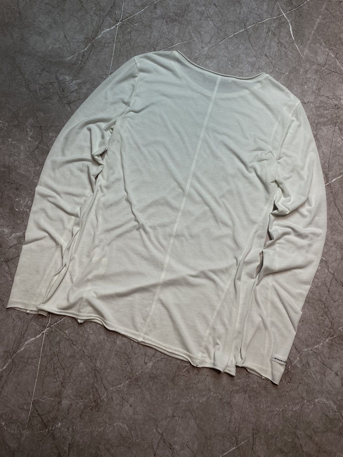 Alexander Wang × Vintage Alexander wang silk longsleeve tee t-shirt Size US L / EU 52-54 / 3 - 4 Thumbnail