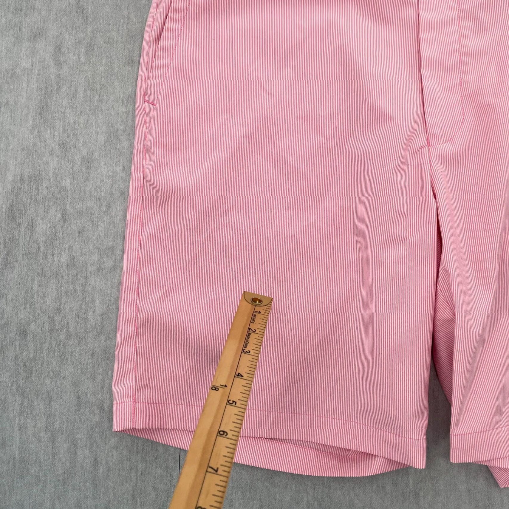 Peter Millar Peter Millar Crown Chino Golf Adult Shorts Mens 40 Pink Striped Pockets Sport Size US 40 / EU 56 - 6 Thumbnail