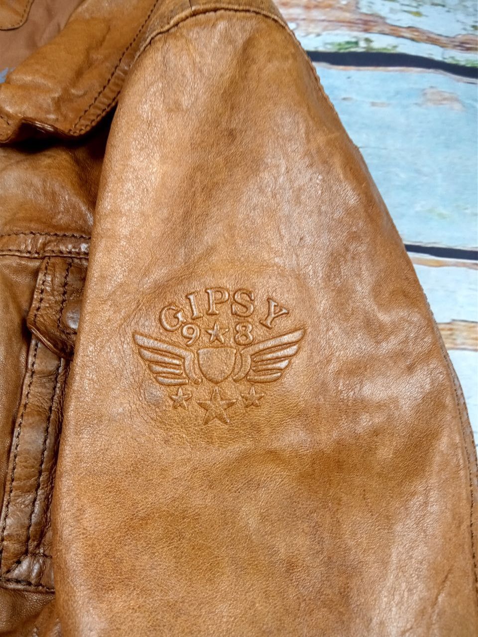 Other Gipsy Mens Leather Jacket Size US XL / EU 56 / 4 - 10 Thumbnail