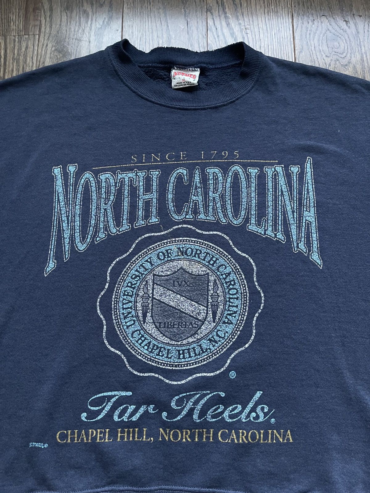 Nutmeg Vintage 90s Nutmeg UNC Tarheels Crewneck Size US XL / EU 56 / 4 - 4 Thumbnail