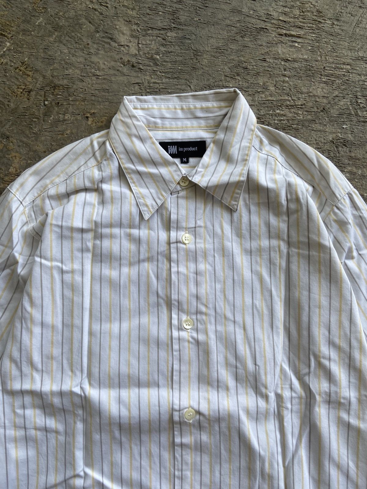 Issey Miyake IM Product by Issey Miyake - Stripe Long Sleeve Button Shirt Size US M / EU 48-50 / 2 - 3 Thumbnail