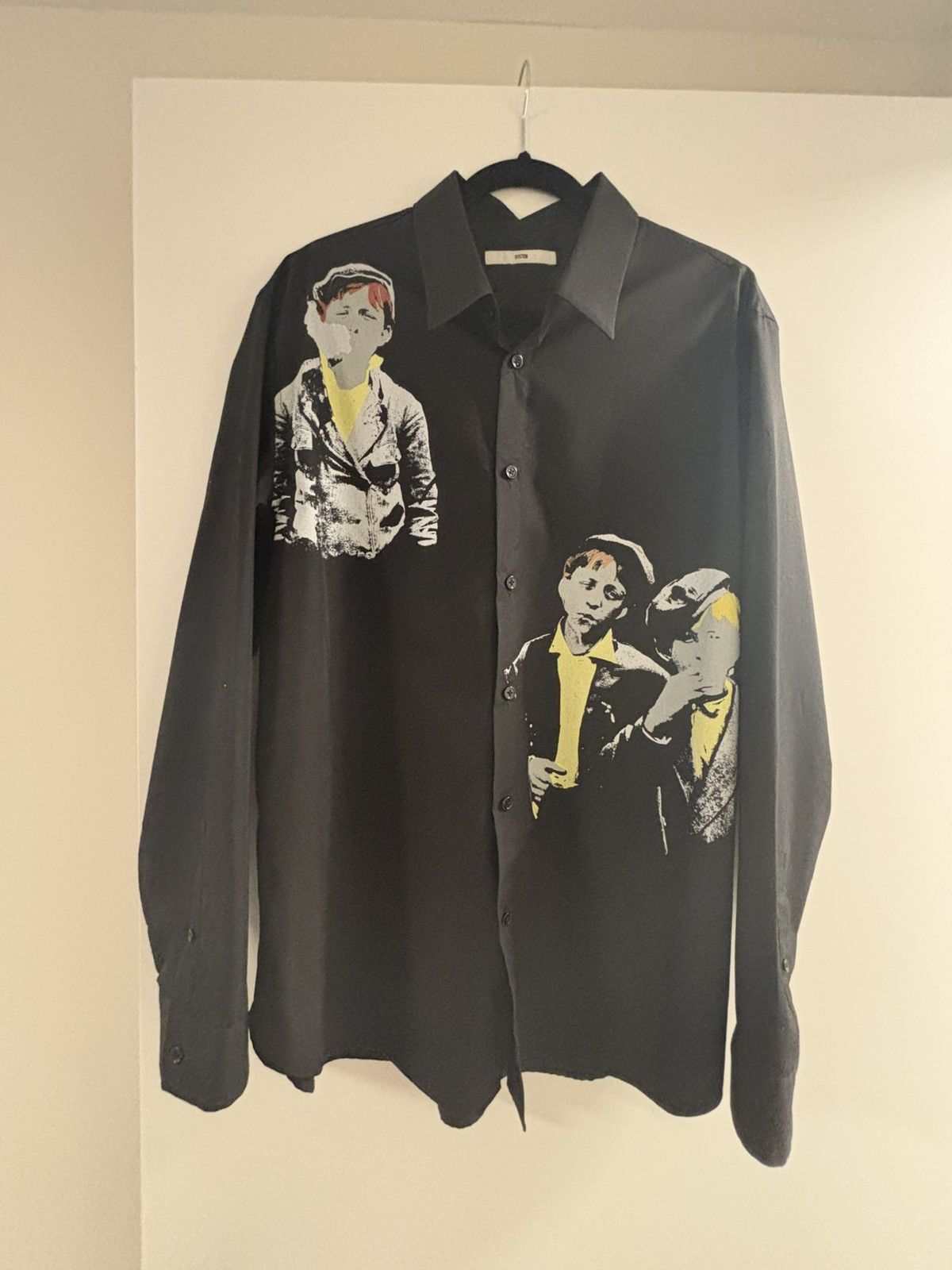 System System Black Button Up Shirt Size US M / EU 48-50 / 2 - 1 Thumbnail