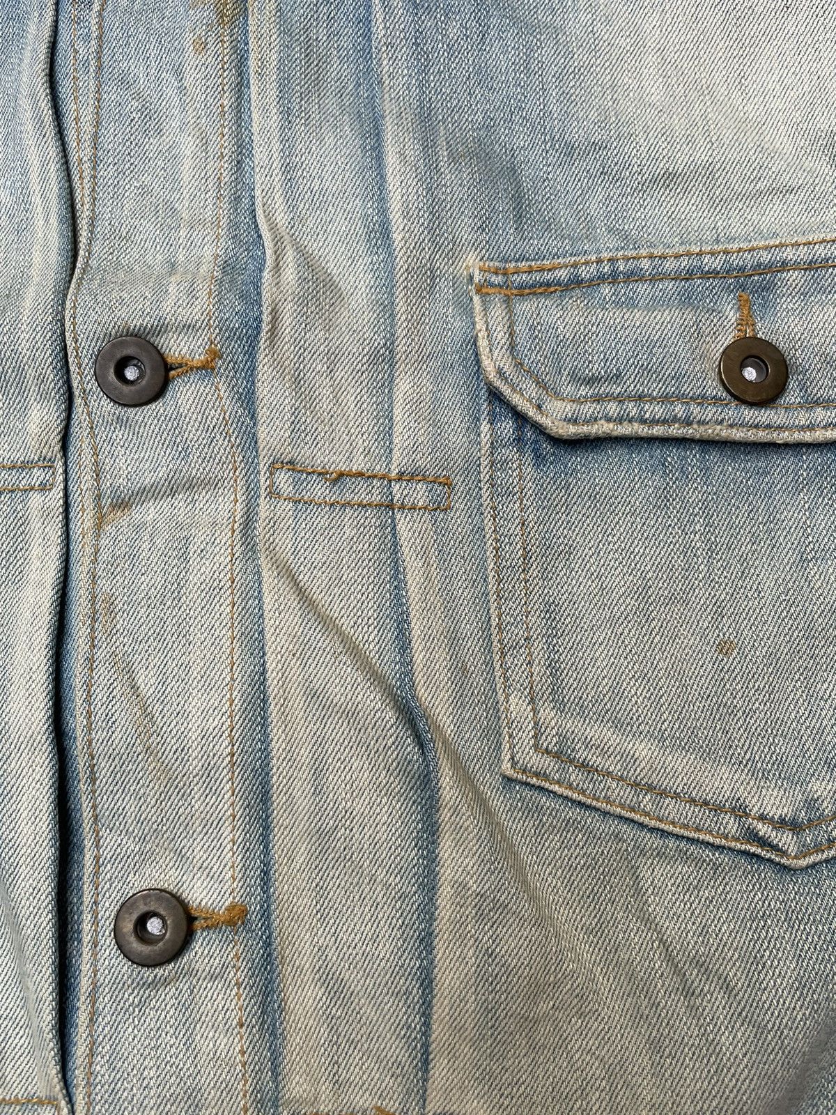 Designer Snidel Type II Faded Denim Jacket Size M / US 6-8 / IT 42-44 - 14 Thumbnail