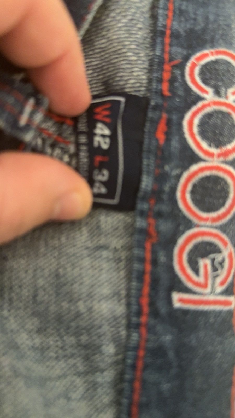 Coogi Coogi Jeans Red embroidered logo Great Britain Size US 44 / EU 60 - 4 Thumbnail