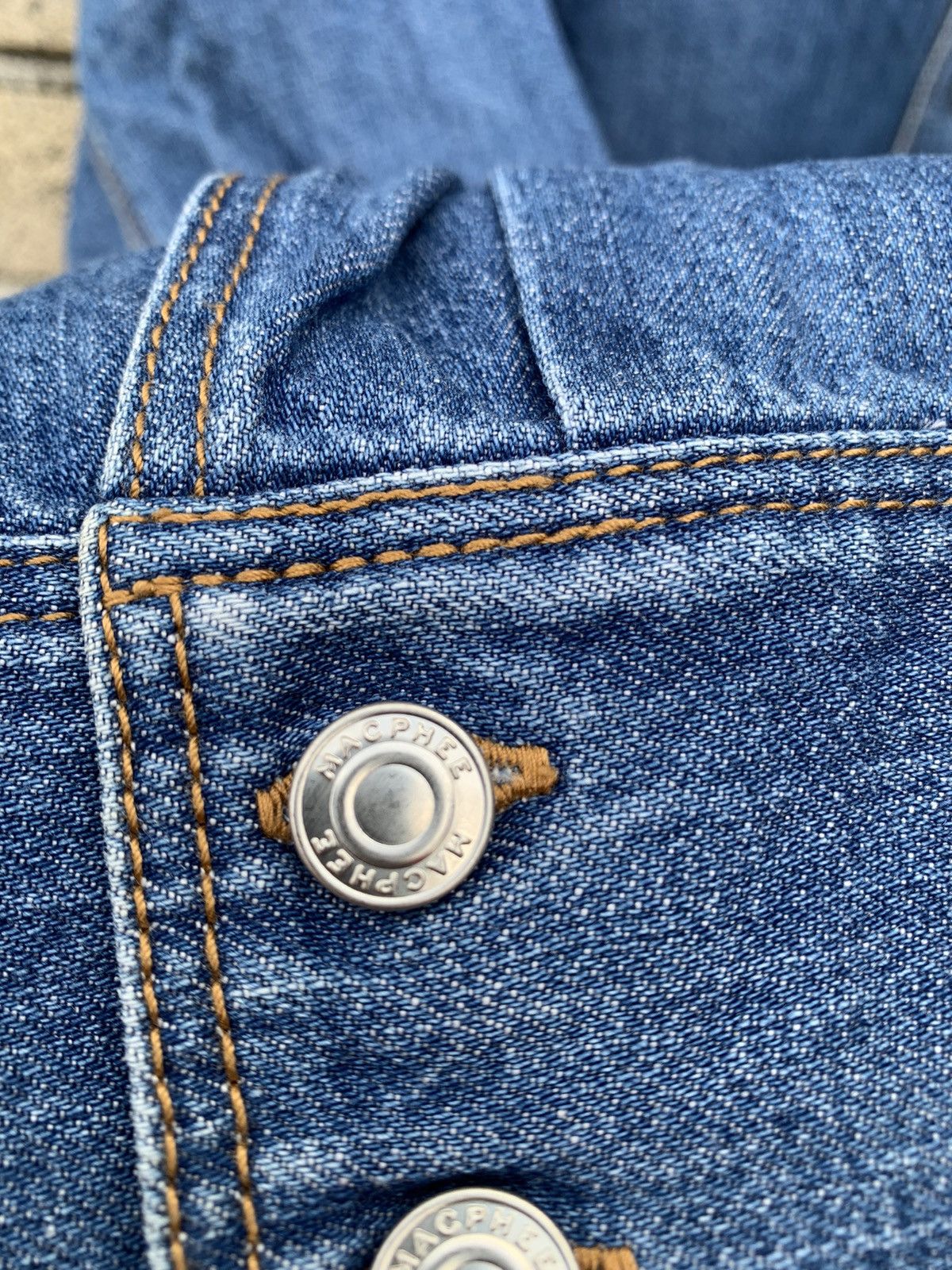 Japanese Brand 🔥Steals🔥 Macphee denim shirt button up Size L / US 10 / IT 46 - 6 Thumbnail