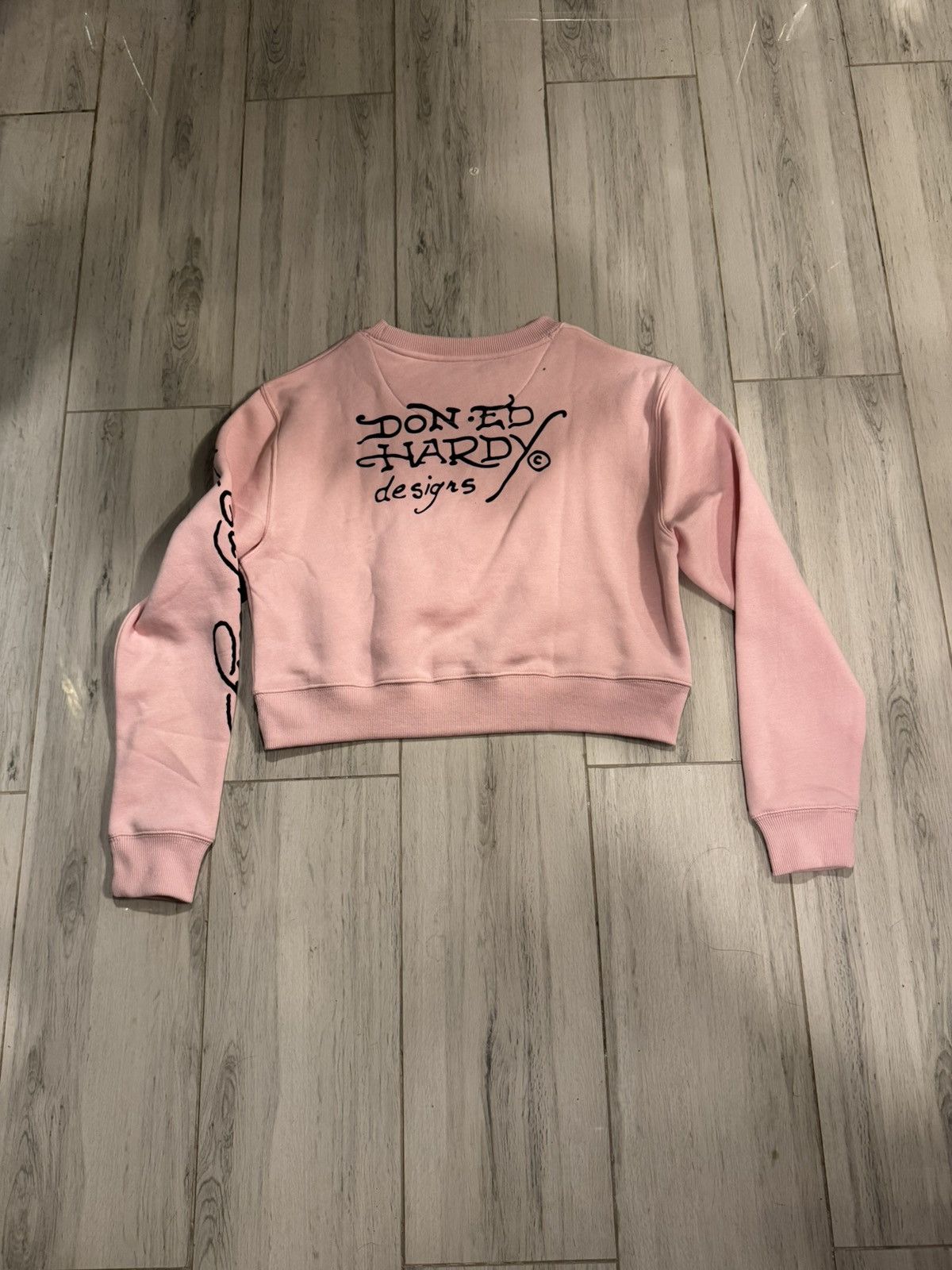 Ed Hardy Ed Hardy Black Cat Cropped Crewneck Size M / US 6-8 / IT 42-44 - 2 Thumbnail