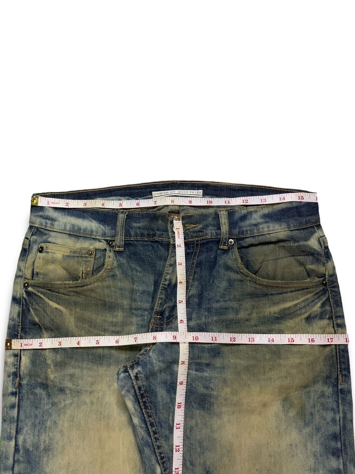 Japanese Brand Vintage Japanese Brand Rusty Wash Distressed Bleach Jeans Size US 32 / EU 48 - 12 Thumbnail