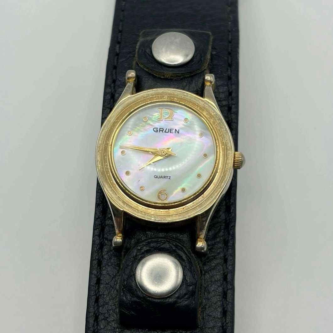 Other Vintage Gold & Black Gruen Watch Size ONE SIZE - 3 Thumbnail