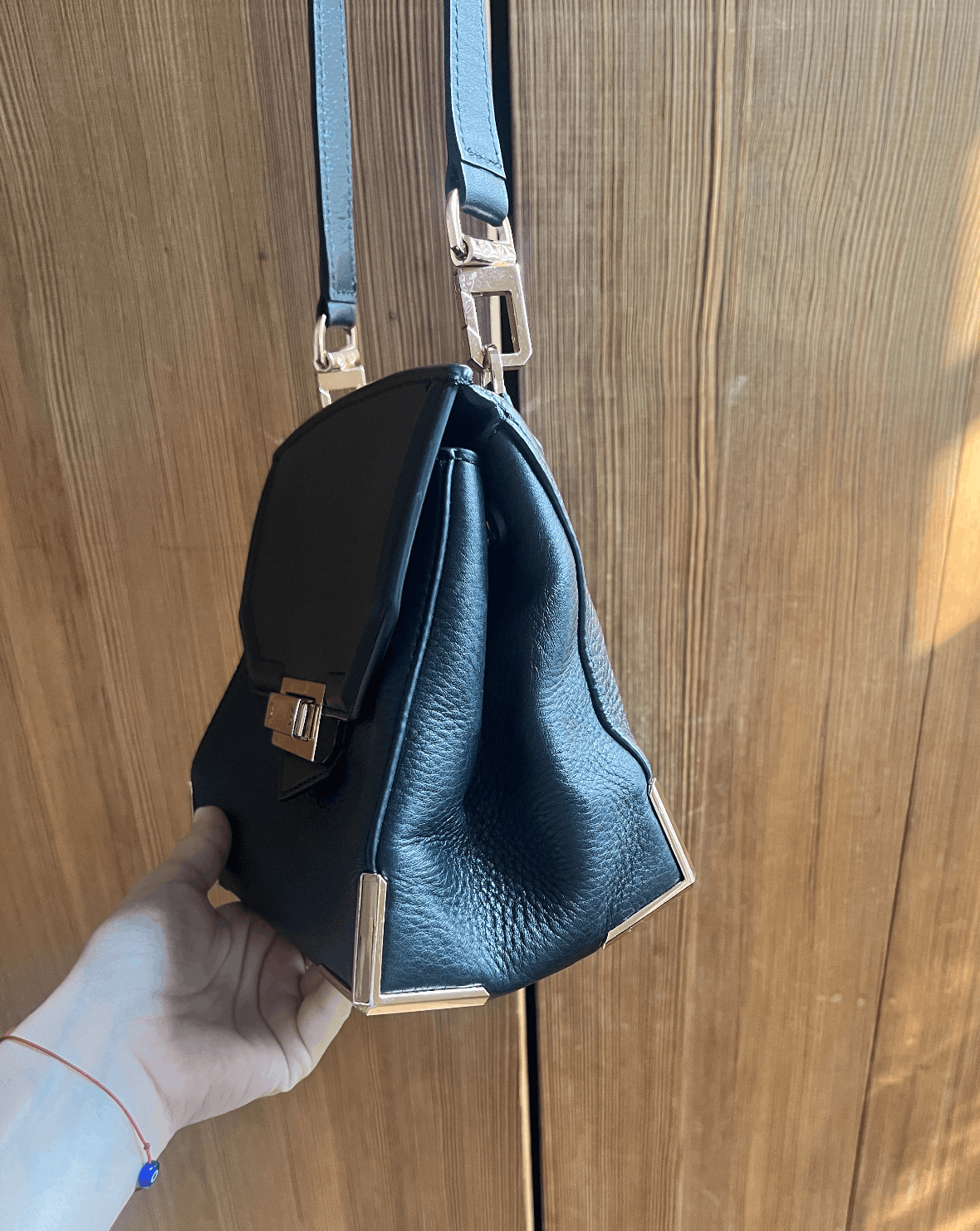 Alexander Wang Alexander Wang Marion Shoulder bag black grained leather Grailed