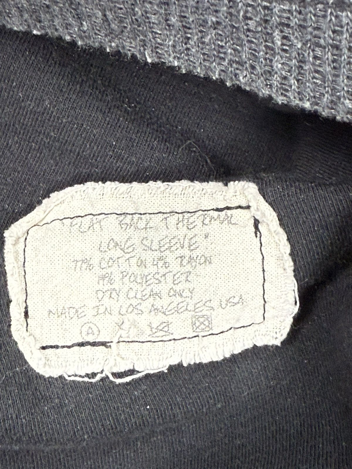 Greg Lauren Flat Back Thermal Longsleeve Tee Size US L / EU 52-54 / 3 - 4 Thumbnail