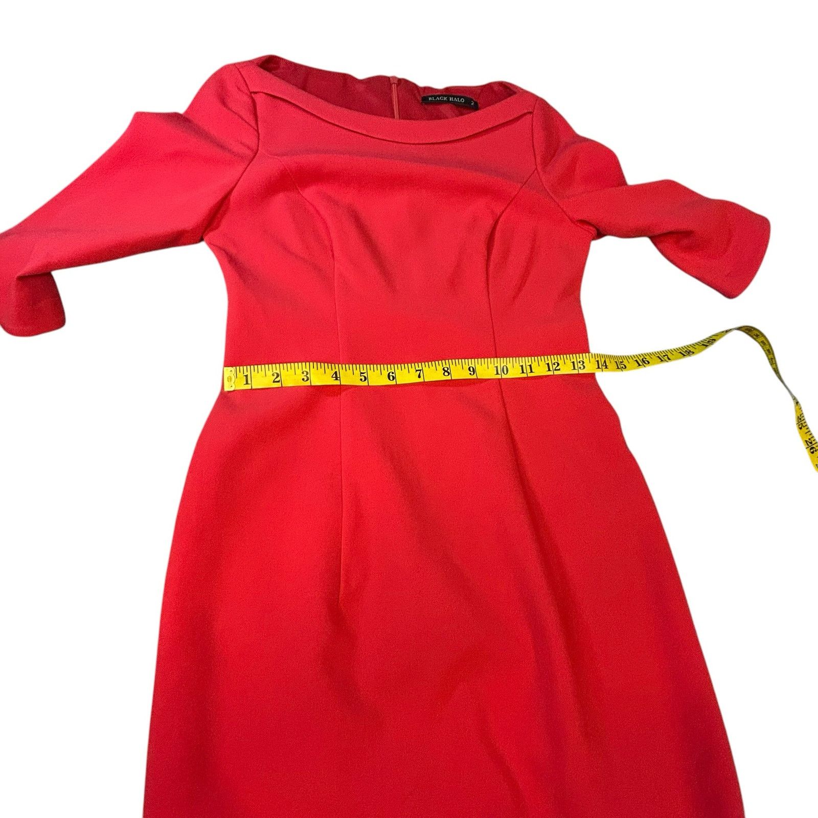 Black Halo Black Halo - Red Nuelle Petal Sleeve Dress - Size 2 Size XS / US 0-2 / IT 36-38 - 6 Thumbnail