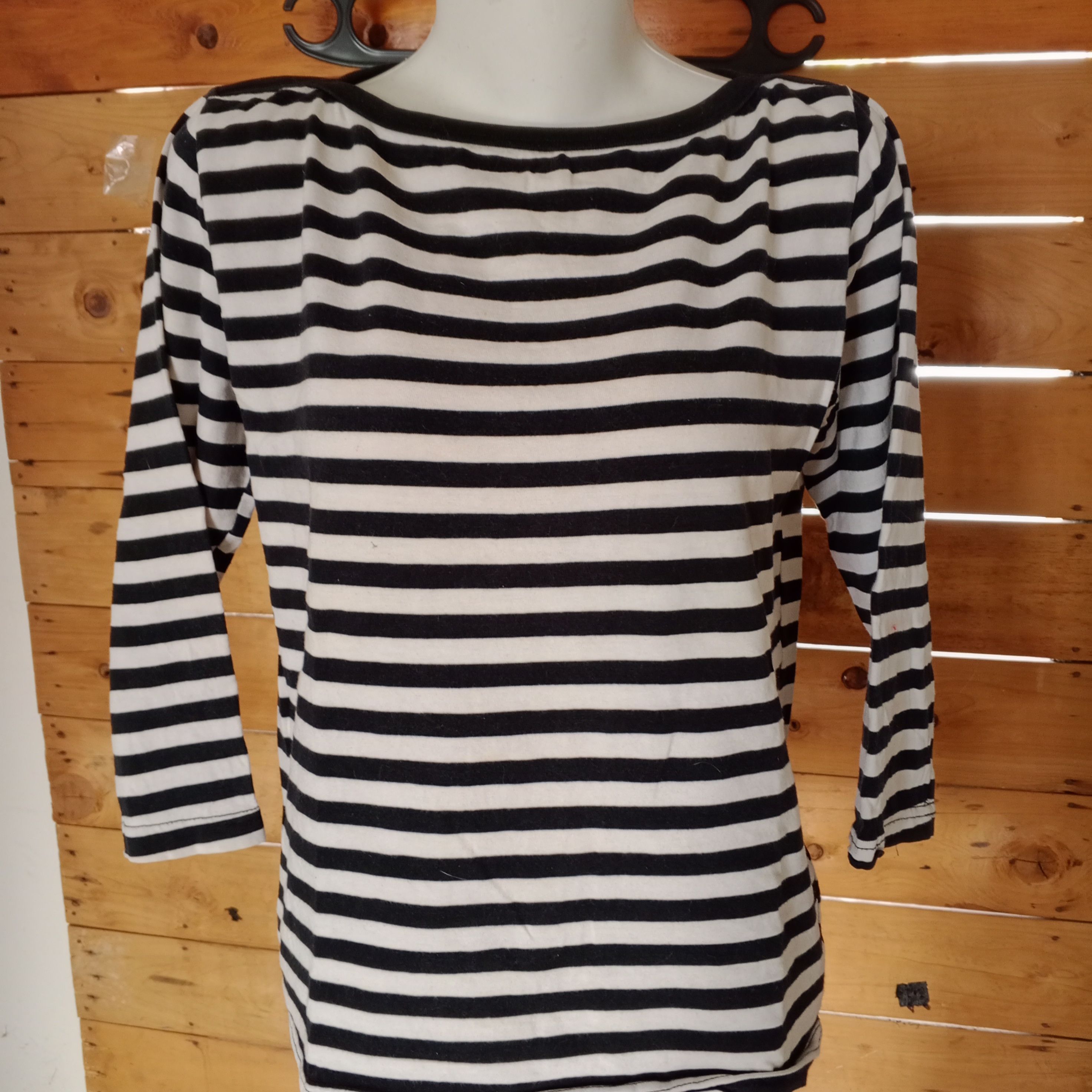 agnes b. Vintage Agnes B Stiped Black N White Size S / US 4 / IT 40 - 1 Thumbnail