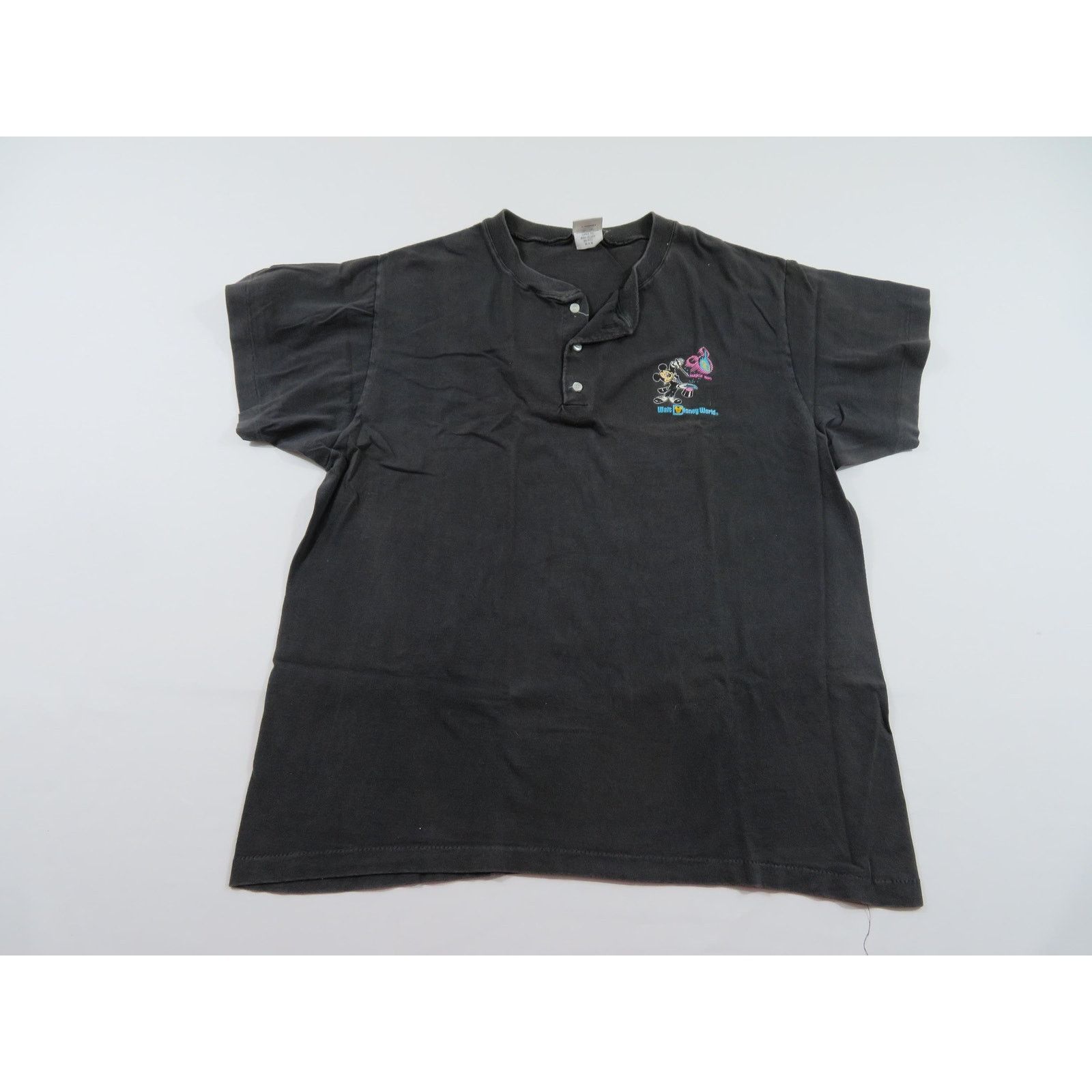 Other Mickey Mouse Henley Walt Disney World Black T-Shirt L 1990s Size US L / EU 52-54 / 3 - 1 Thumbnail