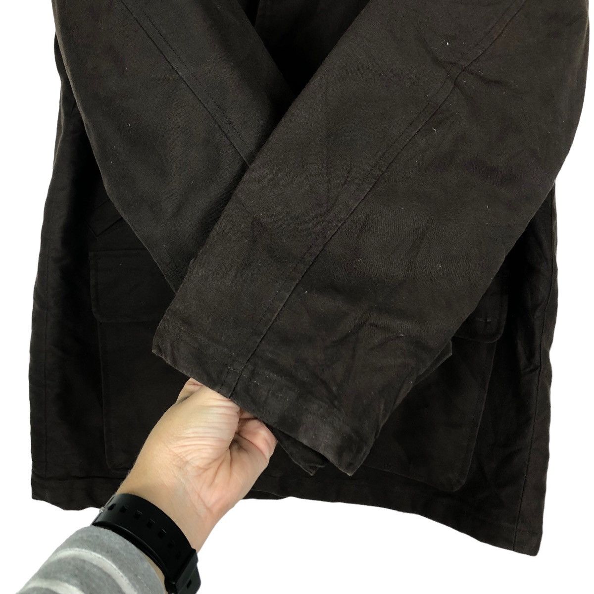 Japanese Brand 🔥Rich Brown Vtg Chore Jacket Quilted John Pearse London Size US M / EU 48-50 / 2 - 13 Thumbnail