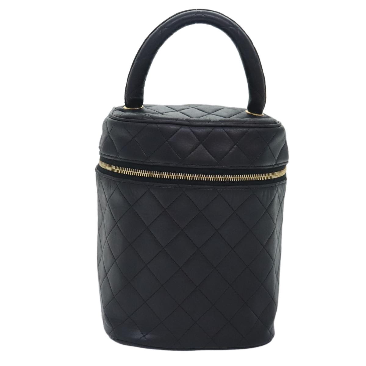 Chanel Vanity Black Leather Handbag (Pre-Owned) Size ONE SIZE - 1 Thumbnail