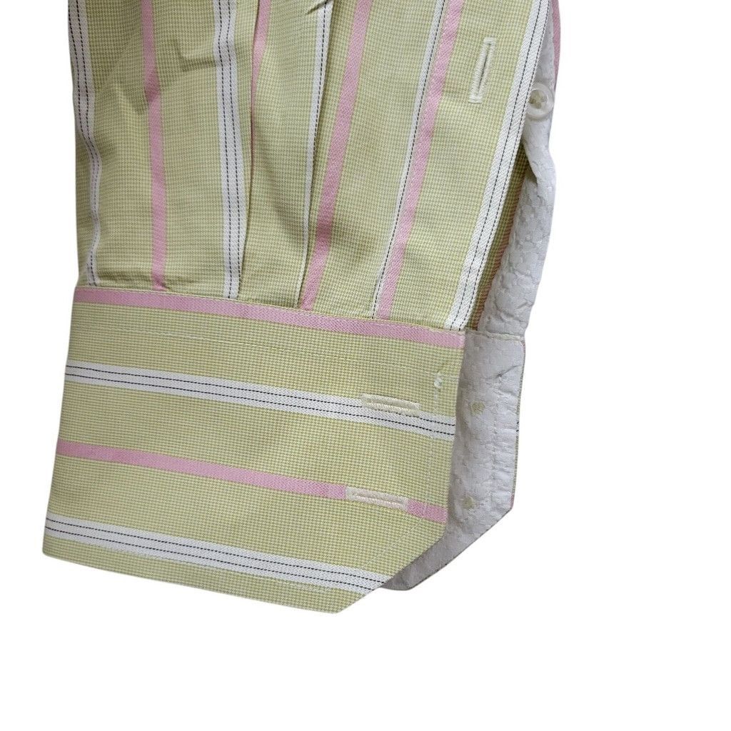 Robert Graham Robert Graham Men's Stripe Dress Shirt Large Pre-owned Size US L / EU 52-54 / 3 - 6 Thumbnail