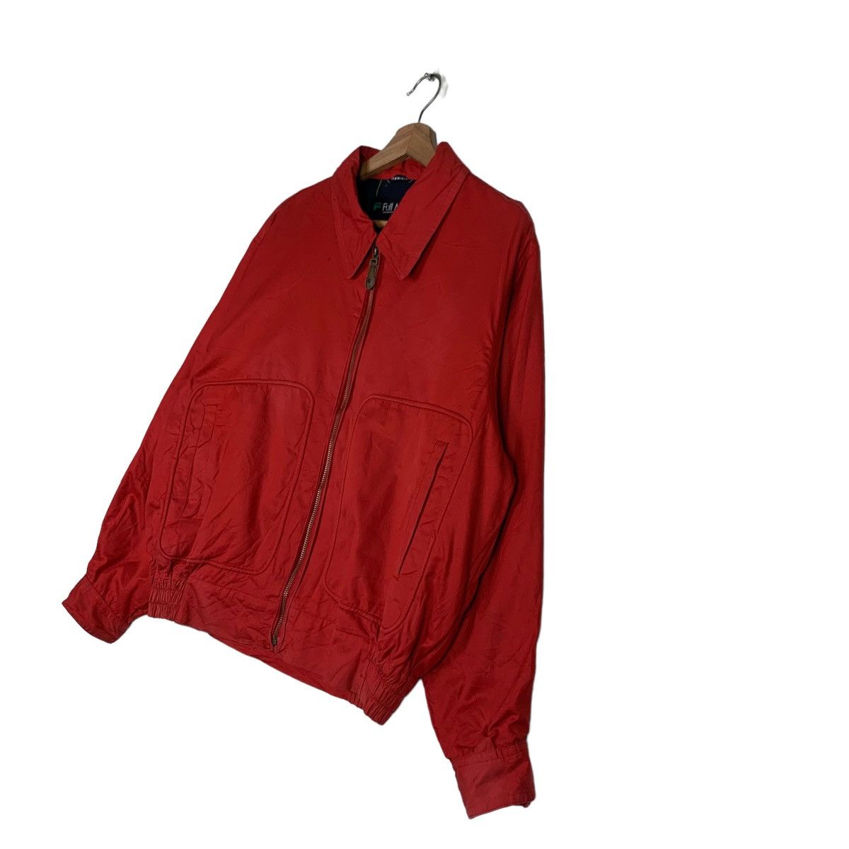 Japanese Brand Vintage FULL MARK Checked Lined Red Casual Jacket #0307-C14 Size US M / EU 48-50 / 2 - 2 Thumbnail
