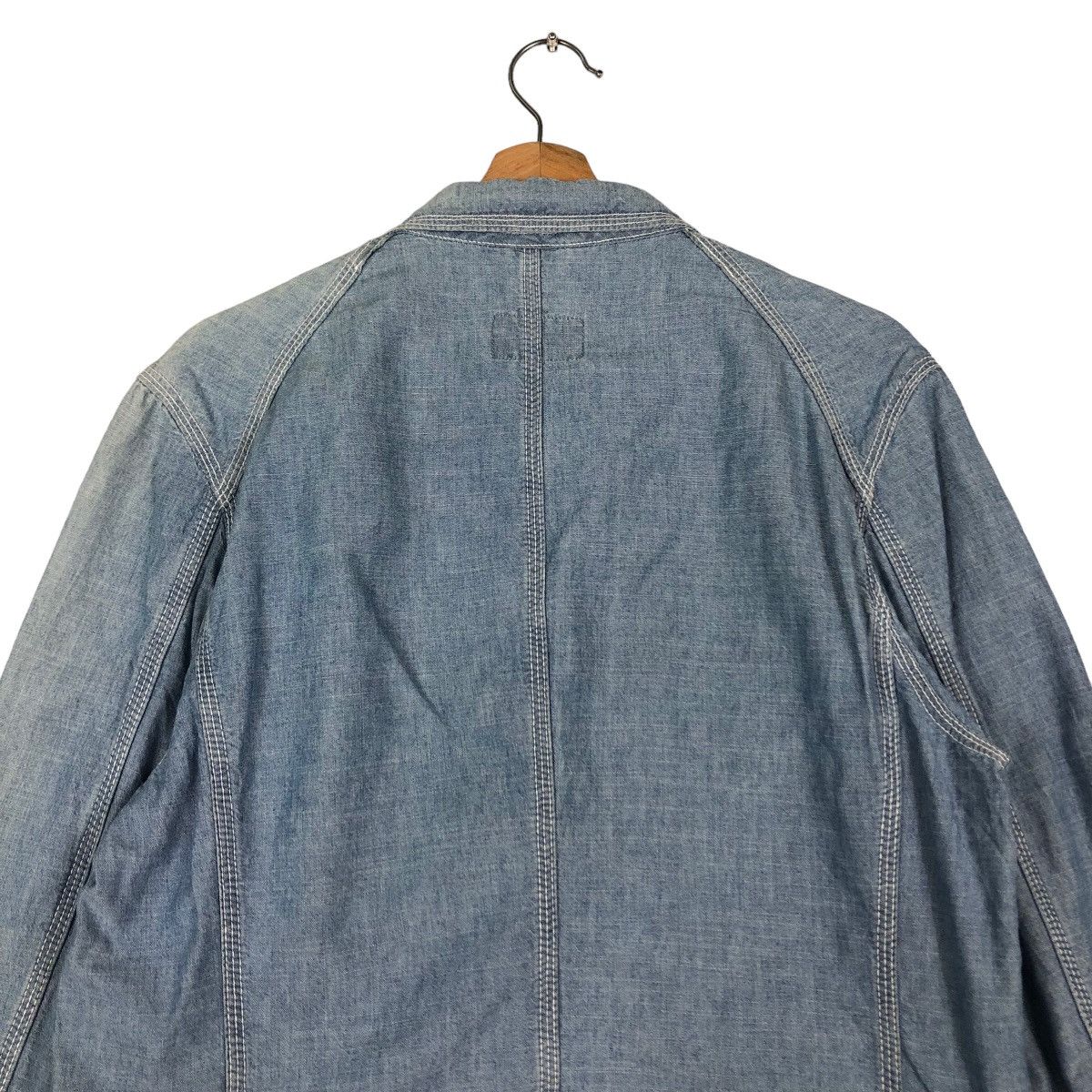 Japanese Brand Vintage Denim Chore Jacket Coen Tokyo Inspire Kapital 45RPM Size US L / EU 52-54 / 3 - 9 Thumbnail