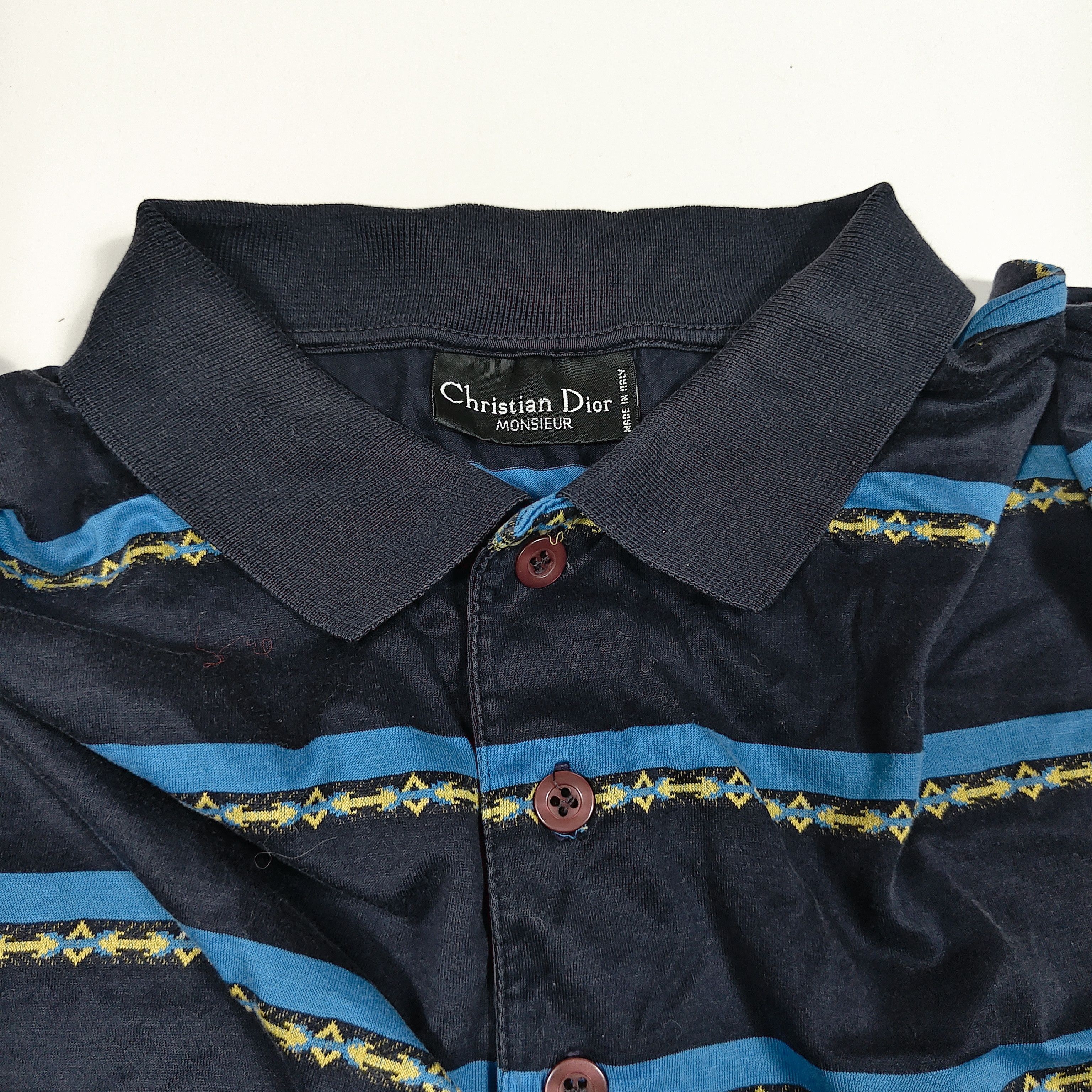 Christian Dior Monsieur Christian Dior Stripes Pocket Polo #F Size US L / EU 52-54 / 3 - 4 Thumbnail