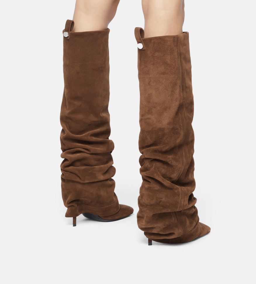 The Attico Rea Suede Leather Tube Boots Size US 7.5 / IT 37.5 - 2 Thumbnail