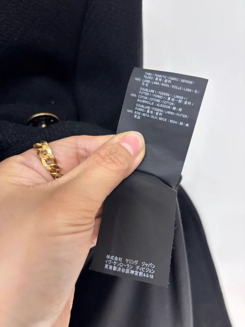 Saint Laurent Paris Long Coat with Gold Buttons-2507 Size S / US 4 / IT 40 - 5 Thumbnail
