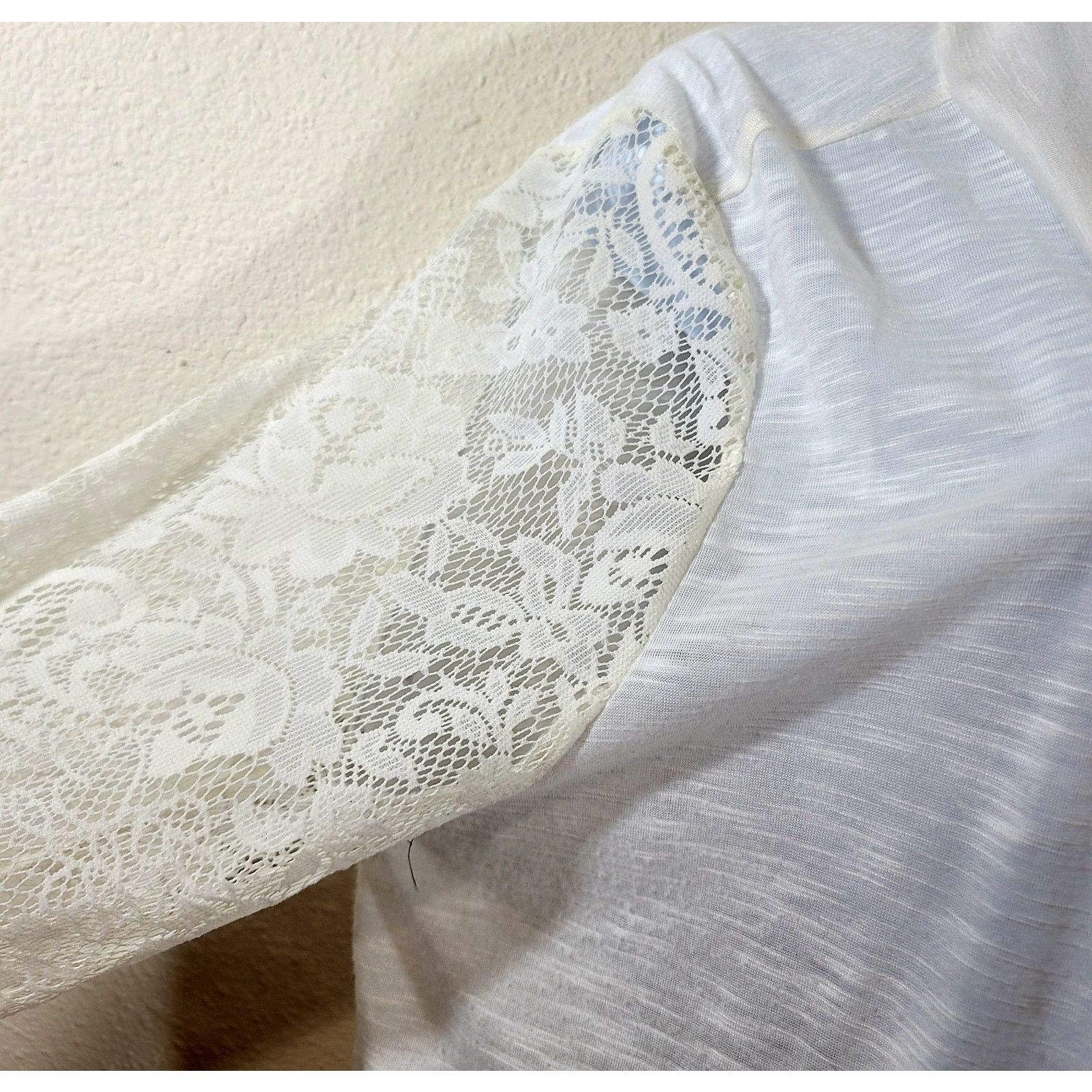 Other French Laundry White Open Front Cardigan Sweater 14 16 Size XL / US 12-14 / IT 48-50 - 2 Thumbnail