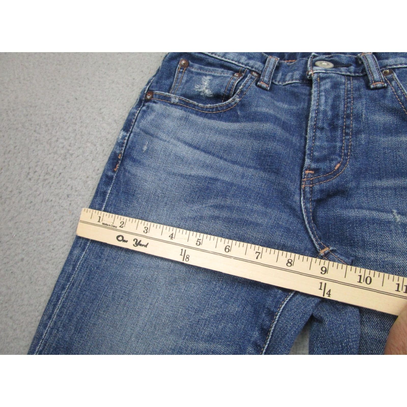 MOUSSY Moussy Vintage Jeans Womens 24 Blue Skinny Distressed Denim Made In Japan Size 42" / US 20 - 5 Thumbnail