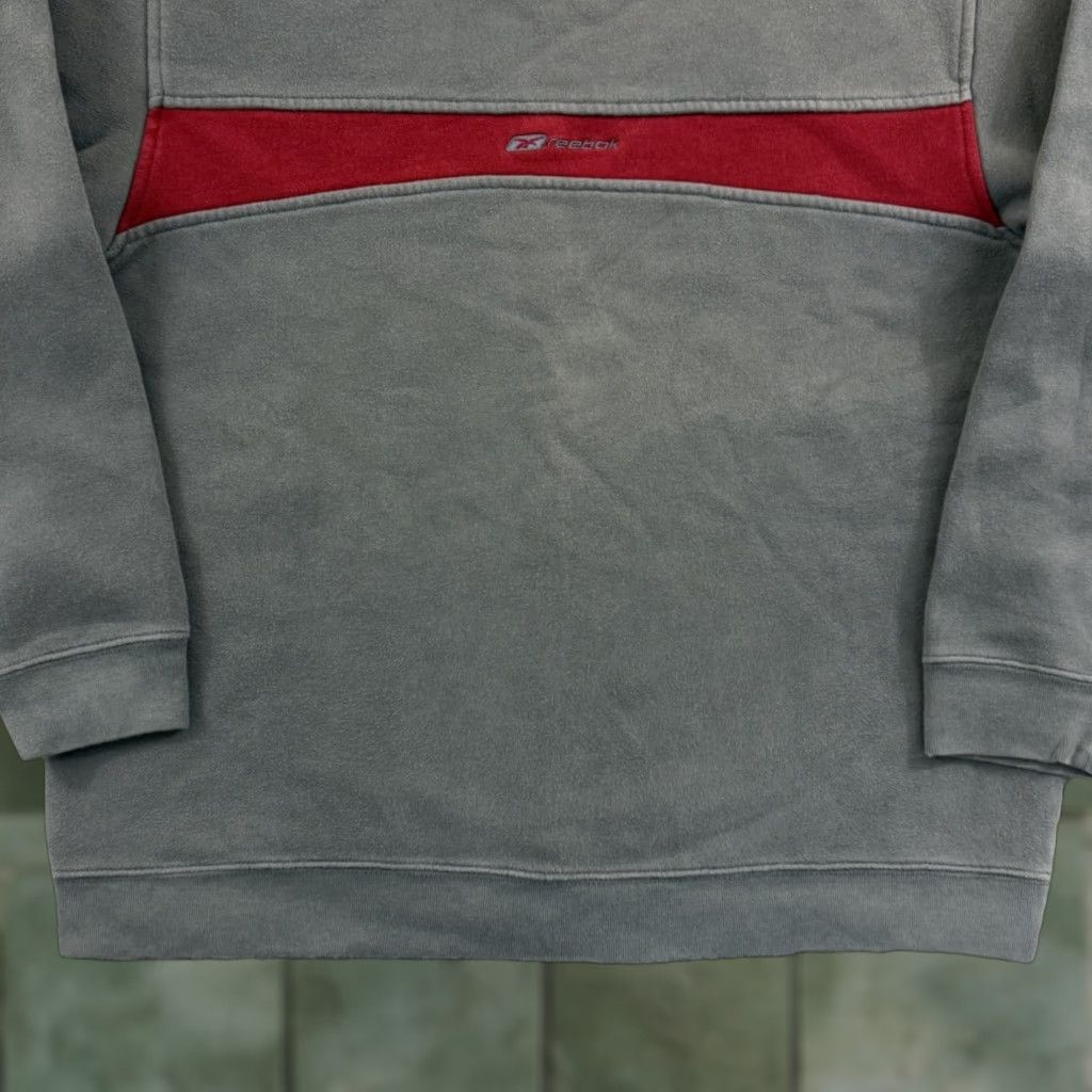 Reebok VINTAGE Reebok Sweatshirt Mens M Gray Logo Pullover Hooded Pockets 90s Retro Streetwear Size US M / EU 48-50 / 2 - 1 Thumbnail