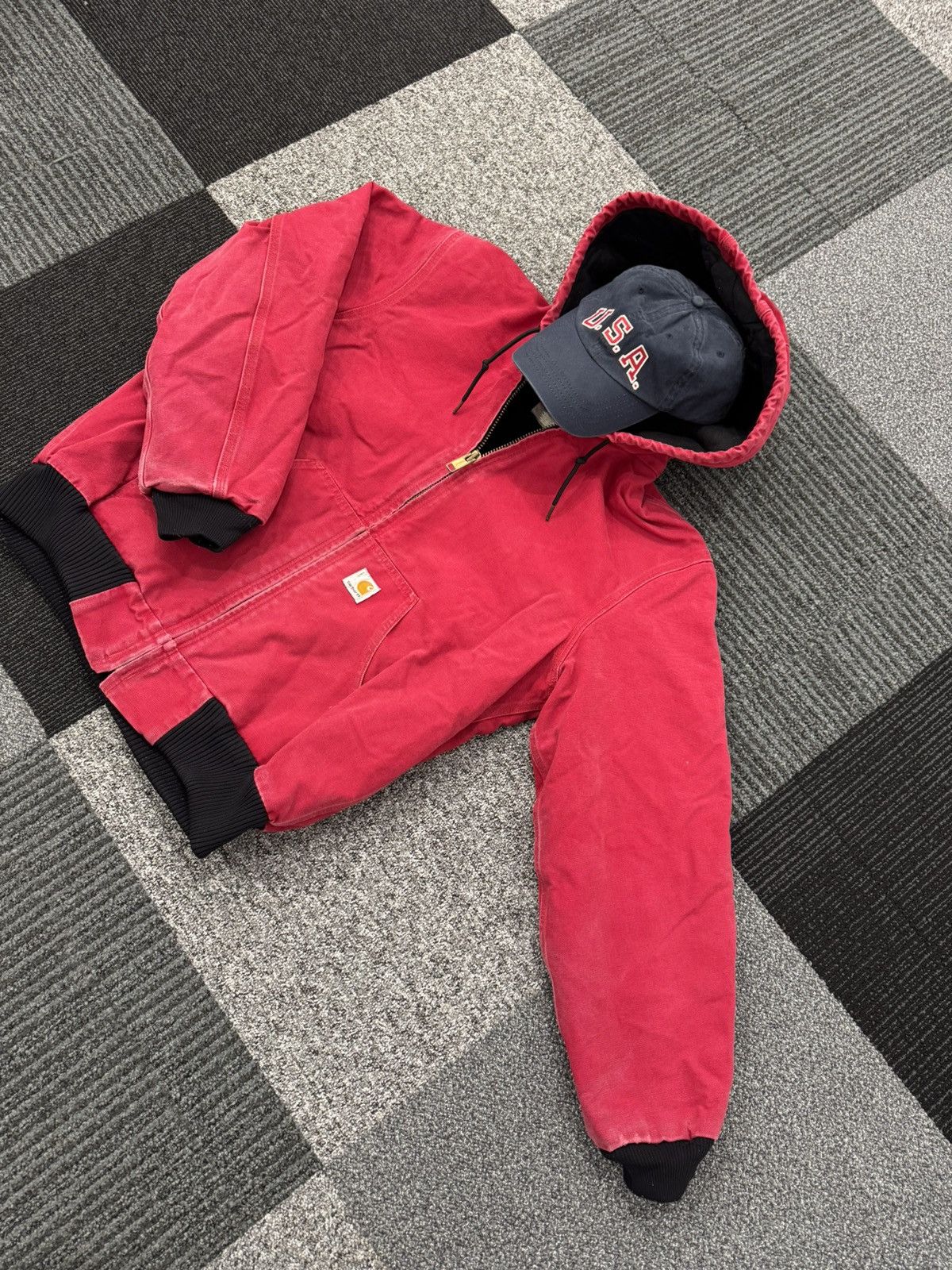 Carhartt Carhartt Active Jacket J140 RED usa vintage og Size US M / EU 48-50 / 2 - 3 Thumbnail