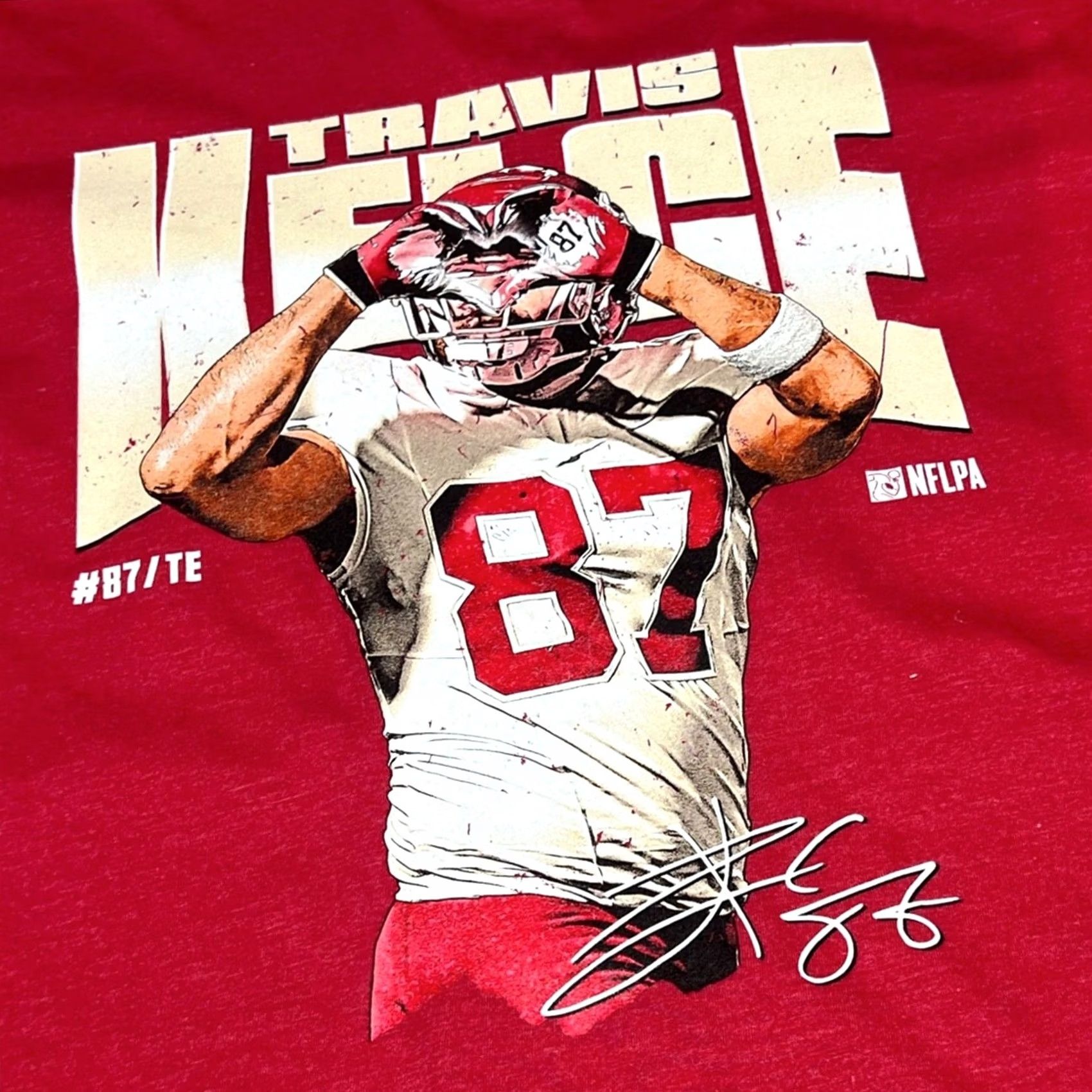Vintage 500 Level Kansas City Chiefs Travis Kelce Swift Heart Red T-Shirt Size XL NEW Size US XL / EU 56 / 4 - 3 Thumbnail