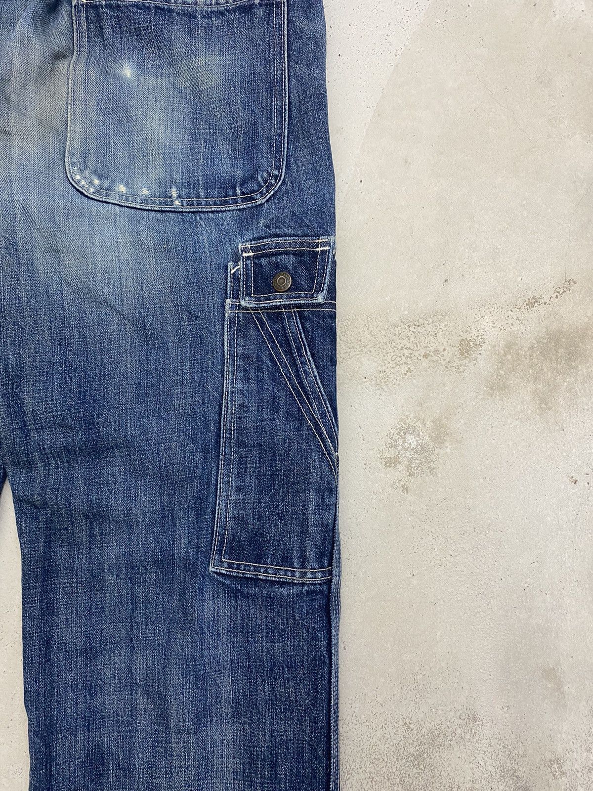 JNCO × Japanese Brand Gap Jean Baggy Loose Fit Blue Jean Cargo Pocket Jnco Size US 37 - 13 Thumbnail