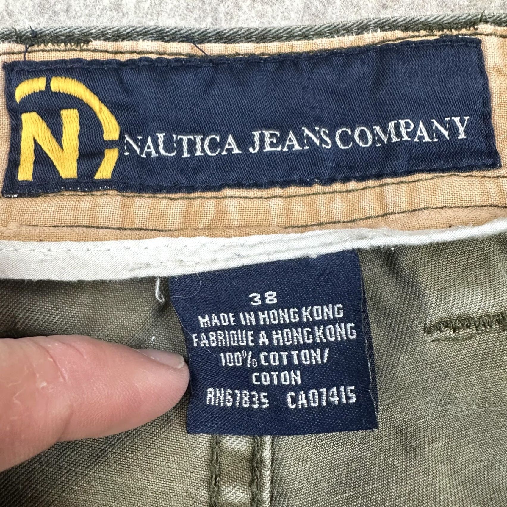 Nautica Vintage Nautica Camo Cargo Shorts Mens 38 Green Army Casual Pants Cargo Short Mens 38 Camouflage Canvas Distressed Pockets (Adult Mens) Size US 38 / EU 54 - 6 Thumbnail