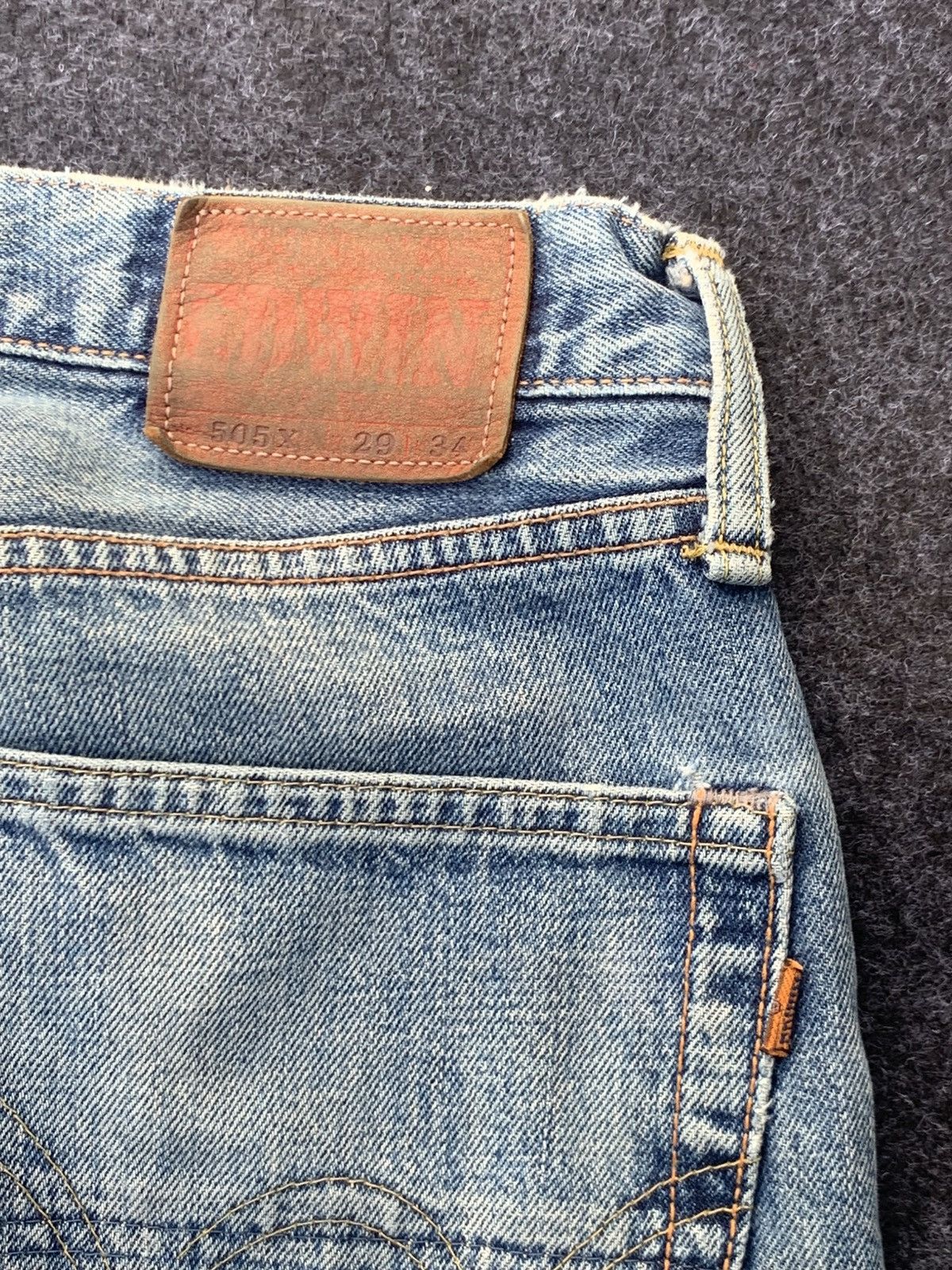 Edwin DISTRESSED EDWIN 505X SELVEDGE. Size US 28 / EU 44 - 11 Thumbnail