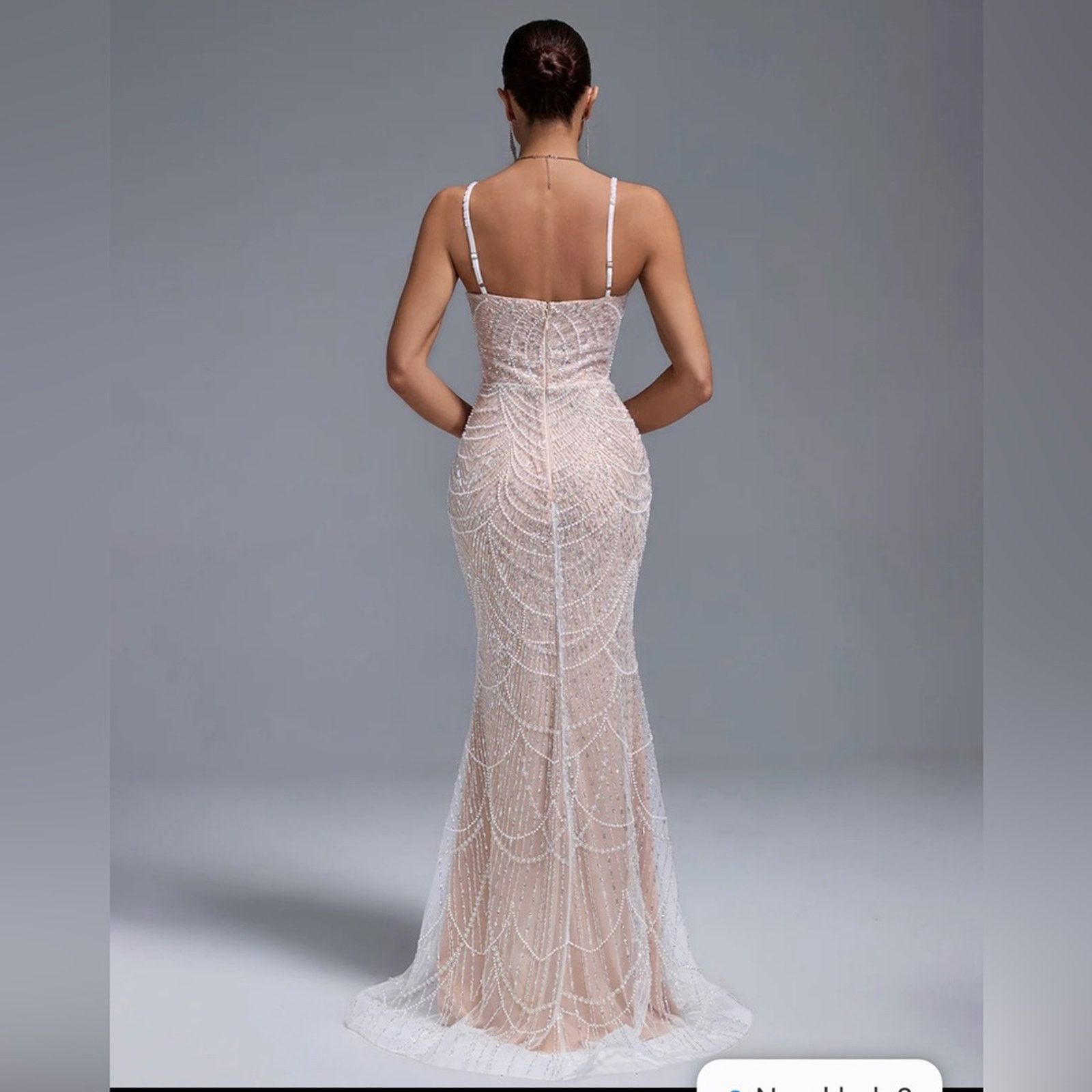 Other Stunning White Beaded Prom Dress size S Size S / US 4 / IT 40 - 4 Thumbnail