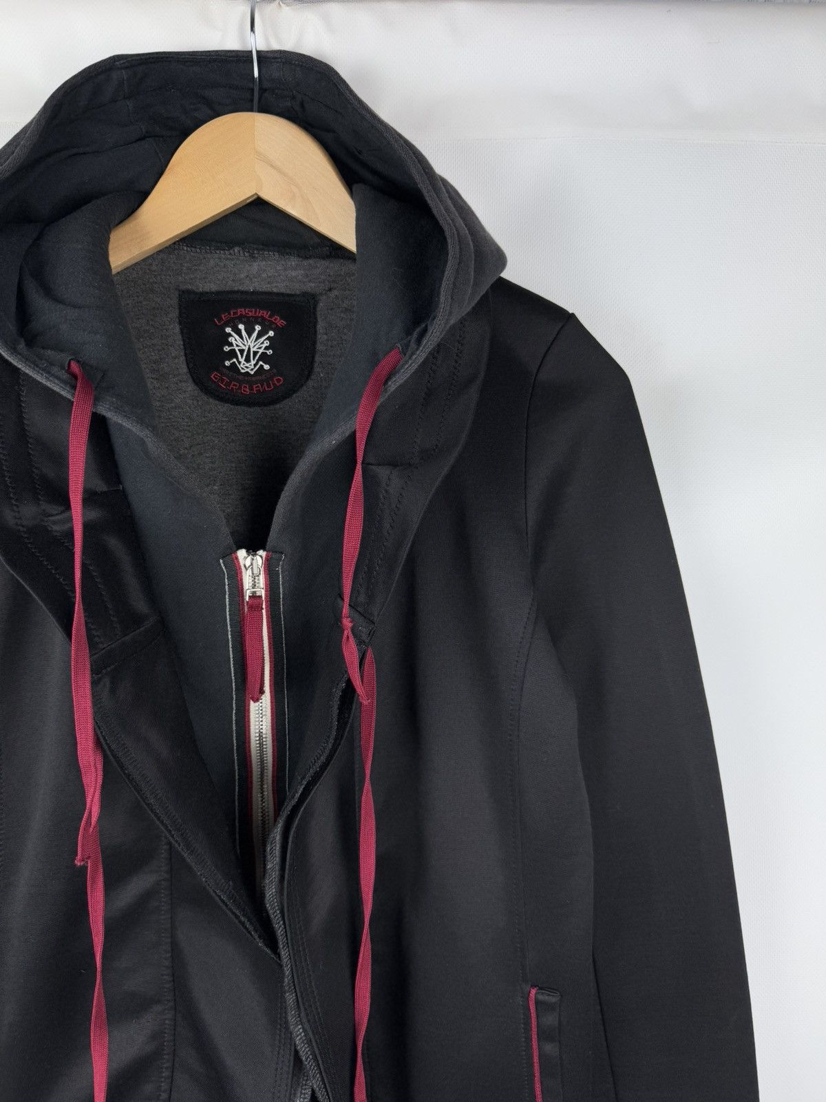 Marithe + Francois Girbaud × Vintage Marithe Francois Girbaud Vintage Avant-garde Full Zip Hoodie Size L / US 10 / IT 46 - 5 Thumbnail