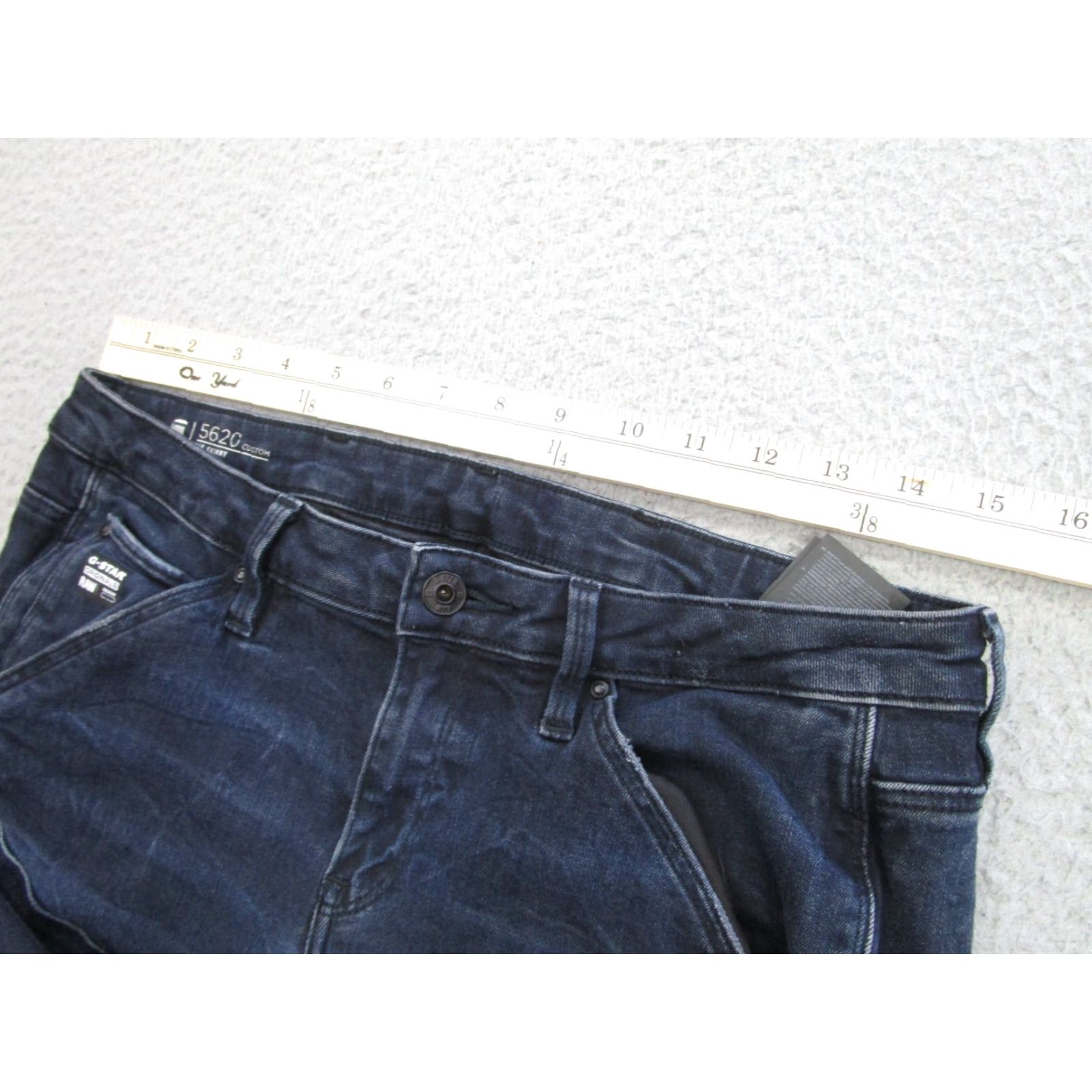 G-Star G-Star Jeans Womens 28 Blue 5620 Custom Mid Skinny Tapered Moto Stacked Jeans Size 28" / US 6 / IT 42 - 5 Thumbnail