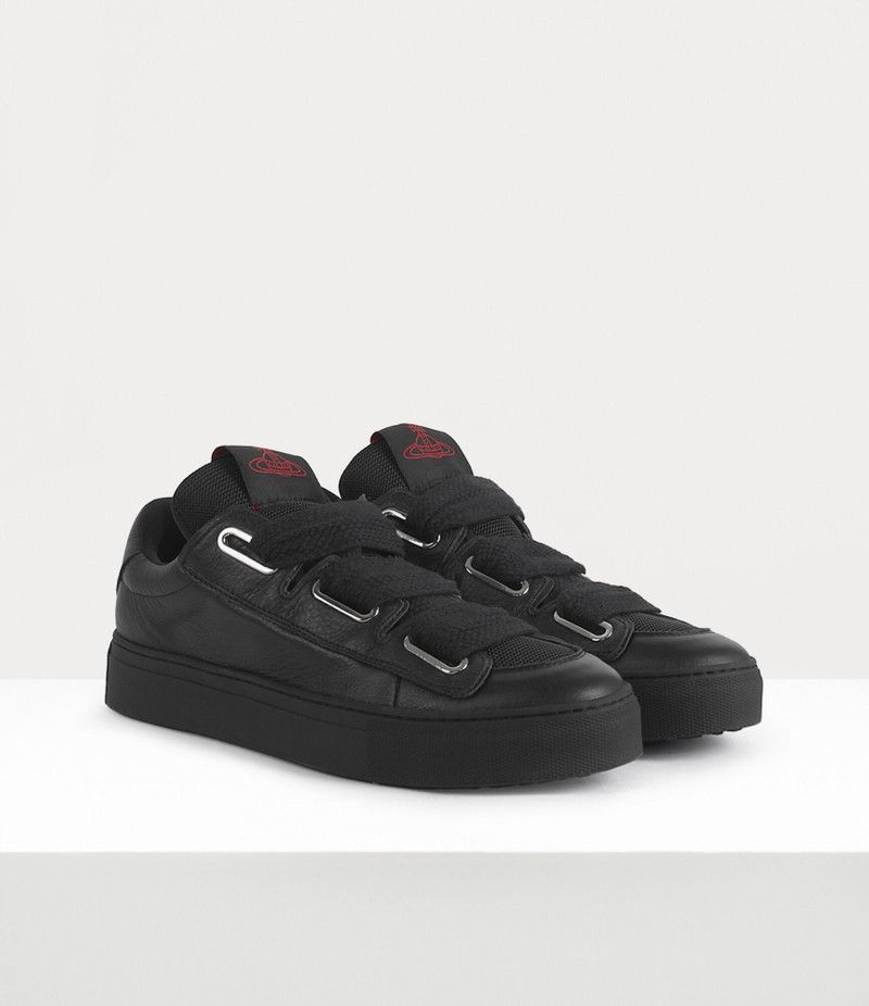 Vivienne Westwood o1srvl11e0326 Rocket Low-Top Sneakers in Black Size US 7 / EU 40 - 3 Thumbnail