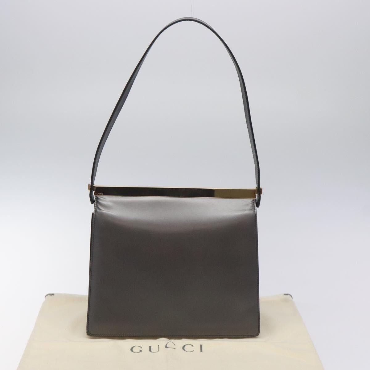 Gucci GUCCI Shoulder Bag Leather Gray Gold Size ONE SIZE - 12 Thumbnail