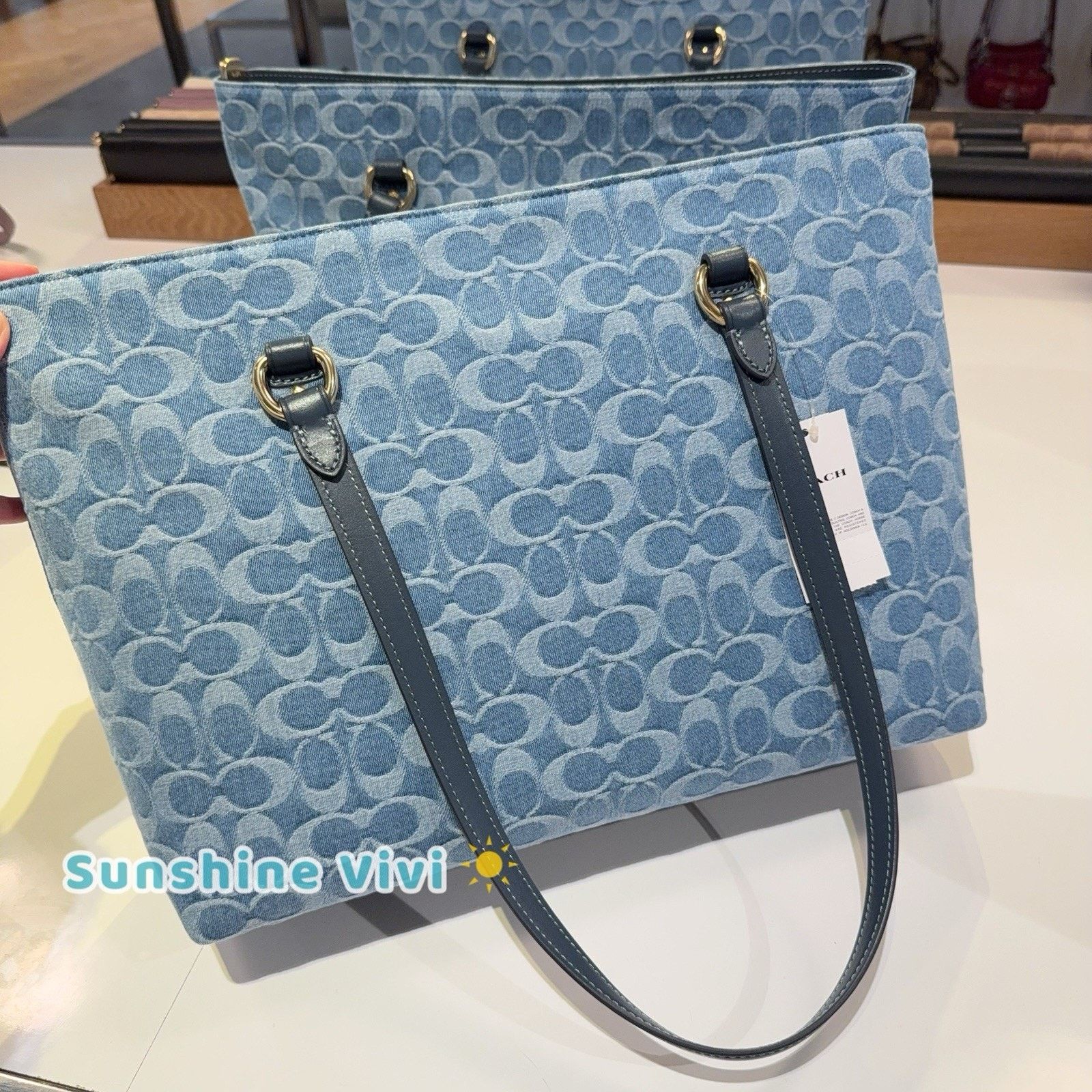 Coach NWT Bundle Coach Station Tote CDB88 Swagger Chain CAX00 Gold Size ONE SIZE - 10 Thumbnail