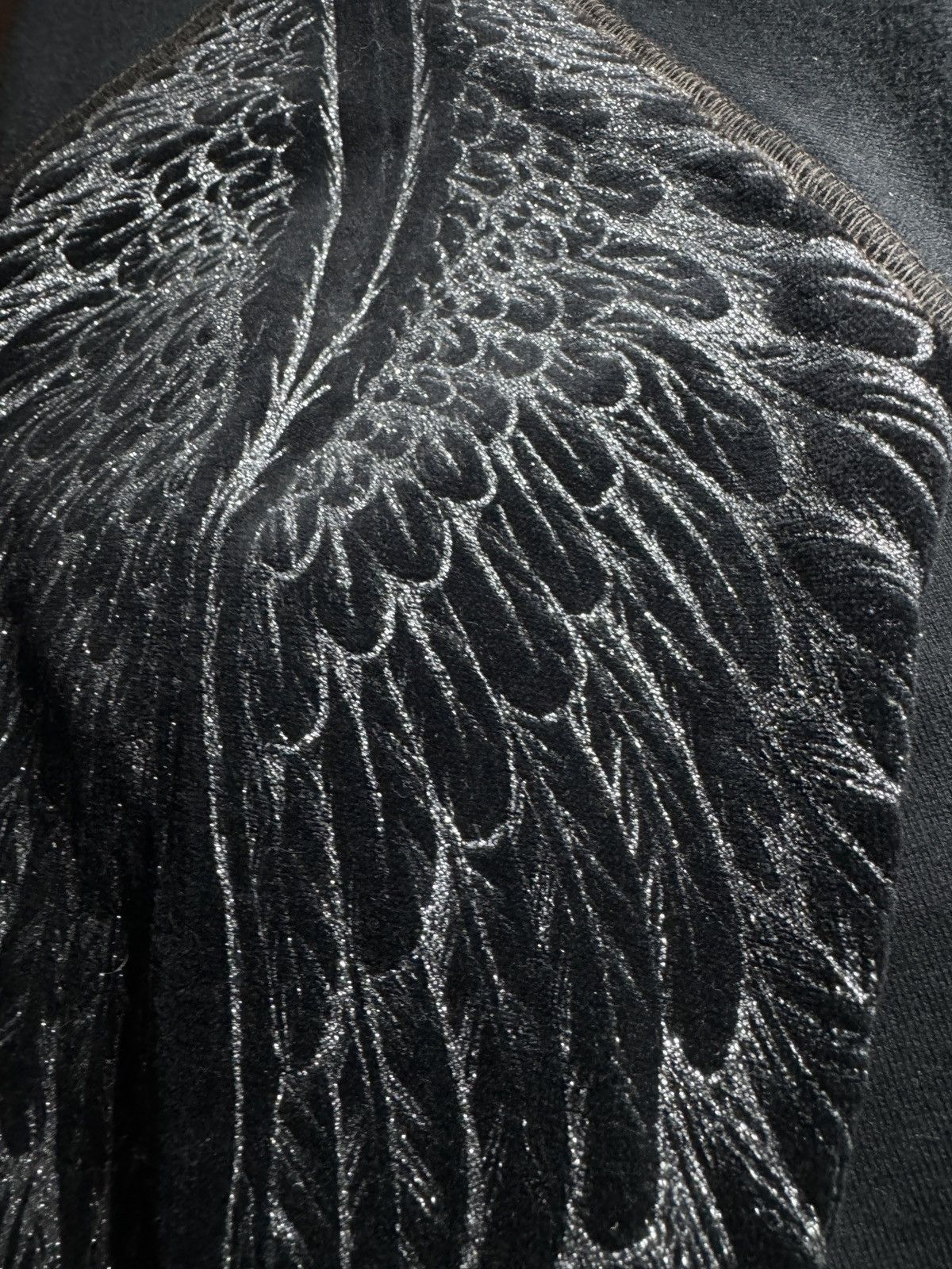 Obelisk Distressed Angel Wings Henley Size US S / EU 44-46 / 1 - 7 Thumbnail