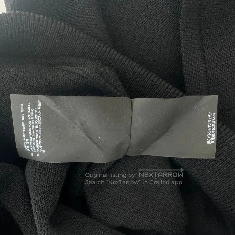 Balenciaga Balenciaga Black Embroidered Sinners Sweater. Size US M / EU 48-50 / 2 - 6 Thumbnail